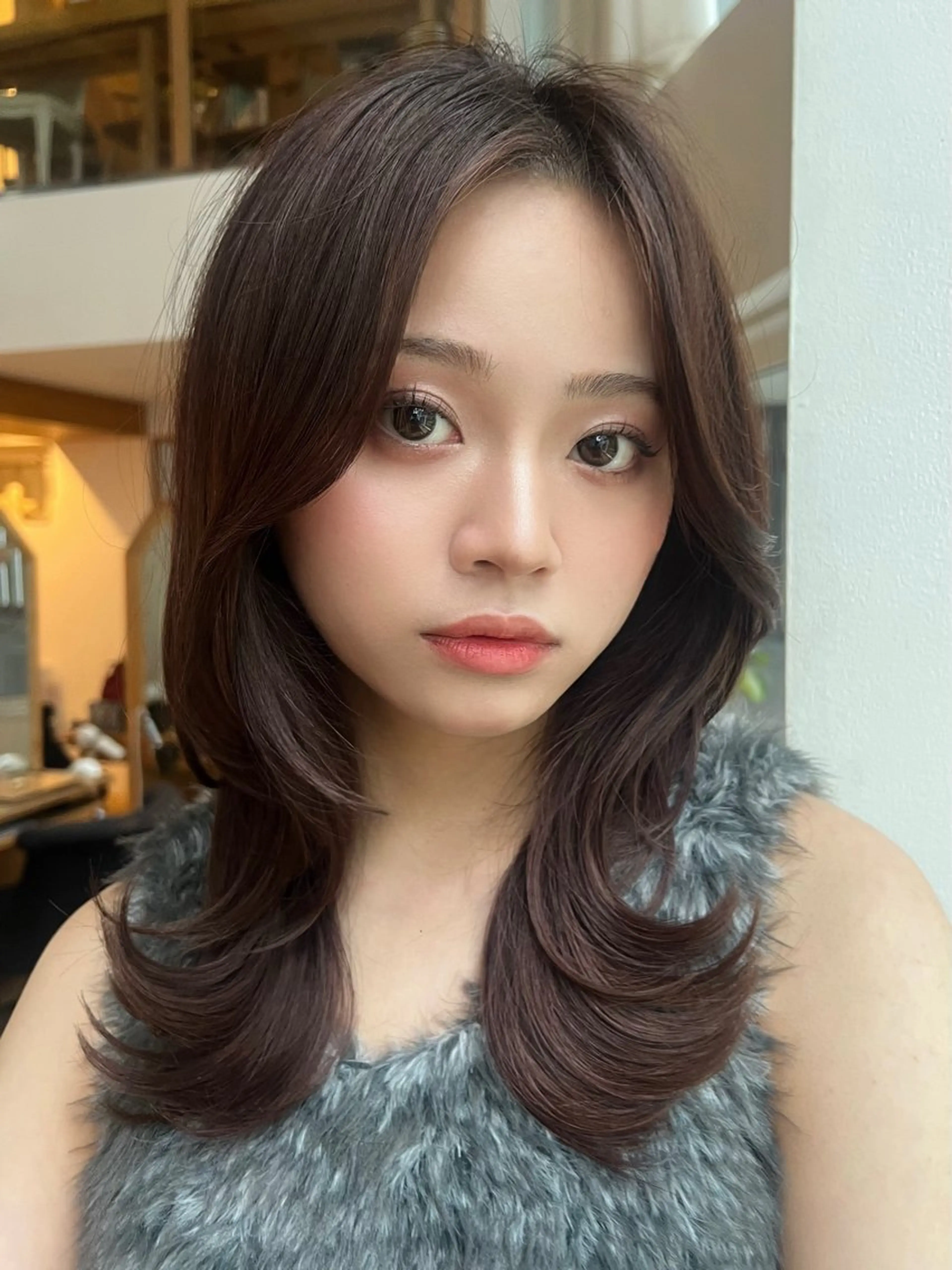 ミディアム カラー ヘアカラー 望月威吹/表参道/レ イヤー/似合わせのヘアスタイル