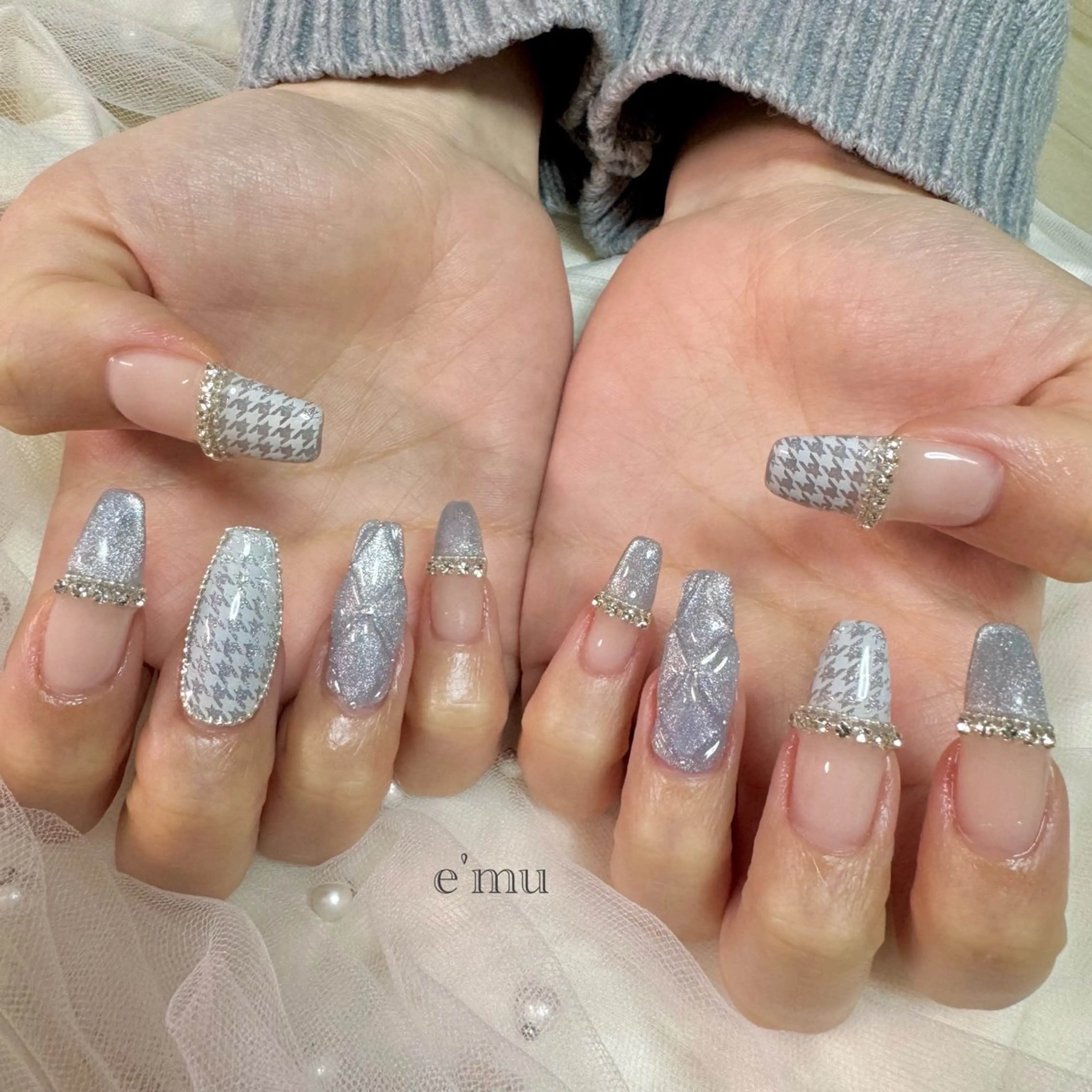 ネイル マグネットネイル ハンドネイル nail salon e'mu💐のネイルデザイン