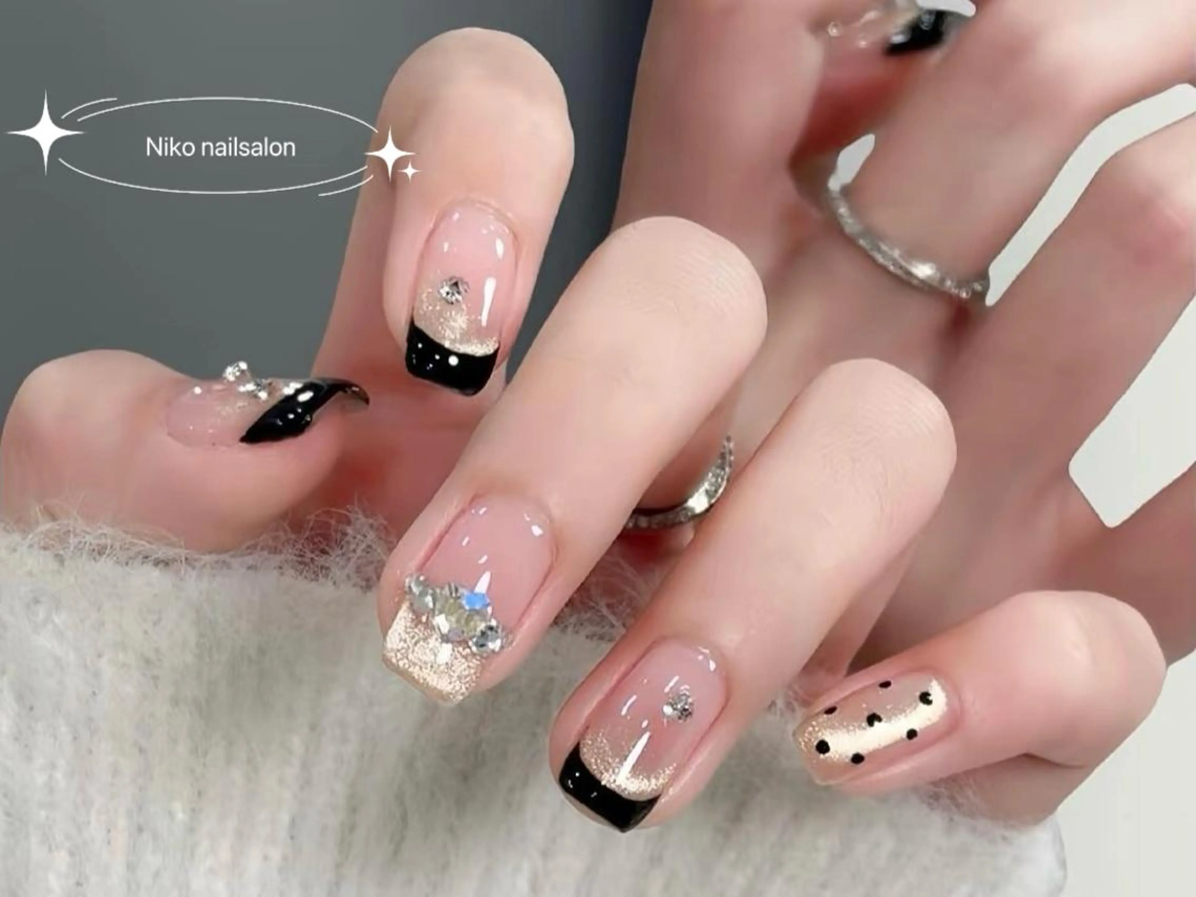 ネイル 長さ出し フットネイル フレンチネイル ジェルネイル ガラスフレンチ サカモト リナのネイルデザイン