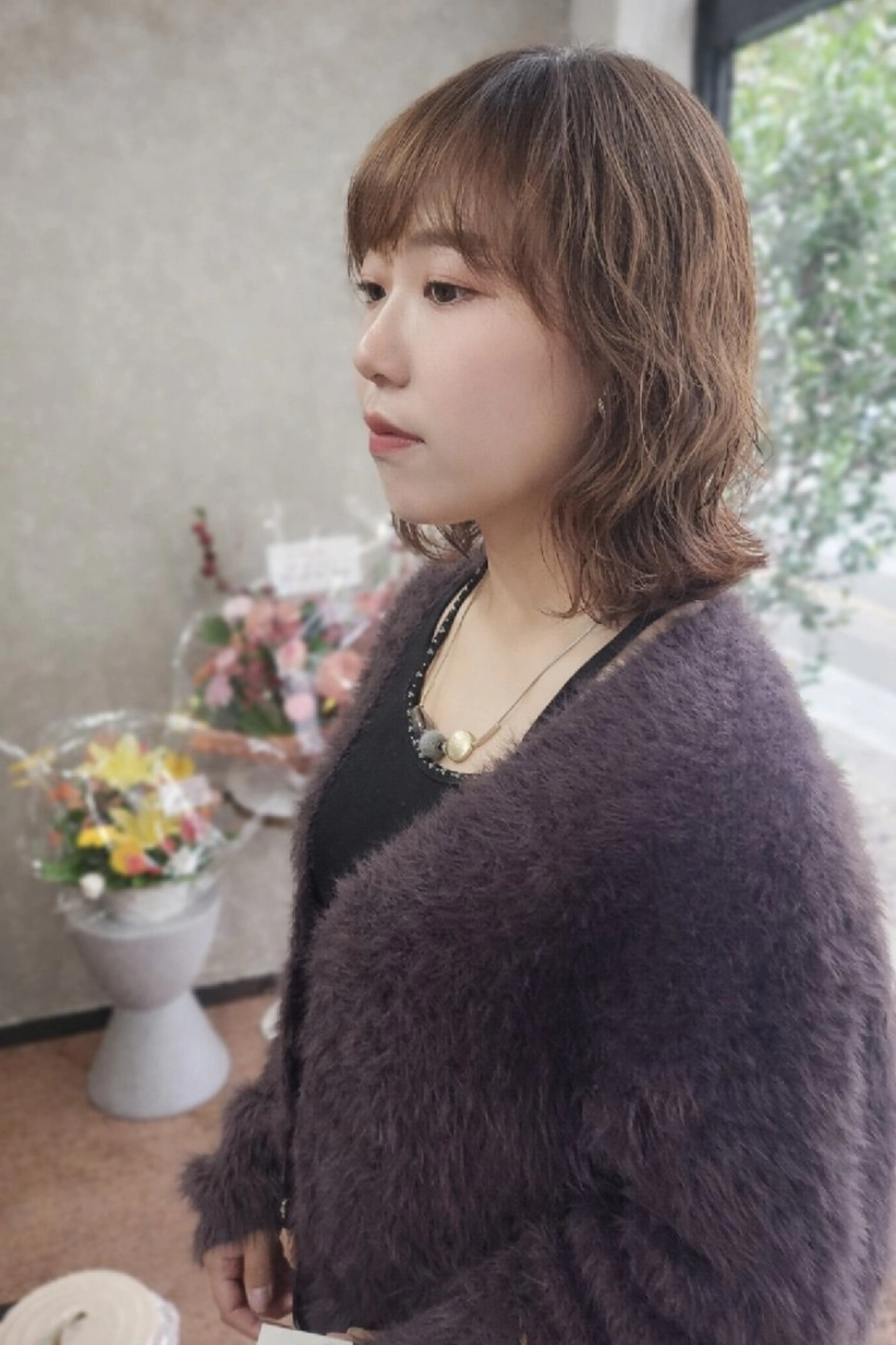 ミディアム パーマ カット パーマ JOWIN hair design room所属・柏 康孝のヘアスタイル