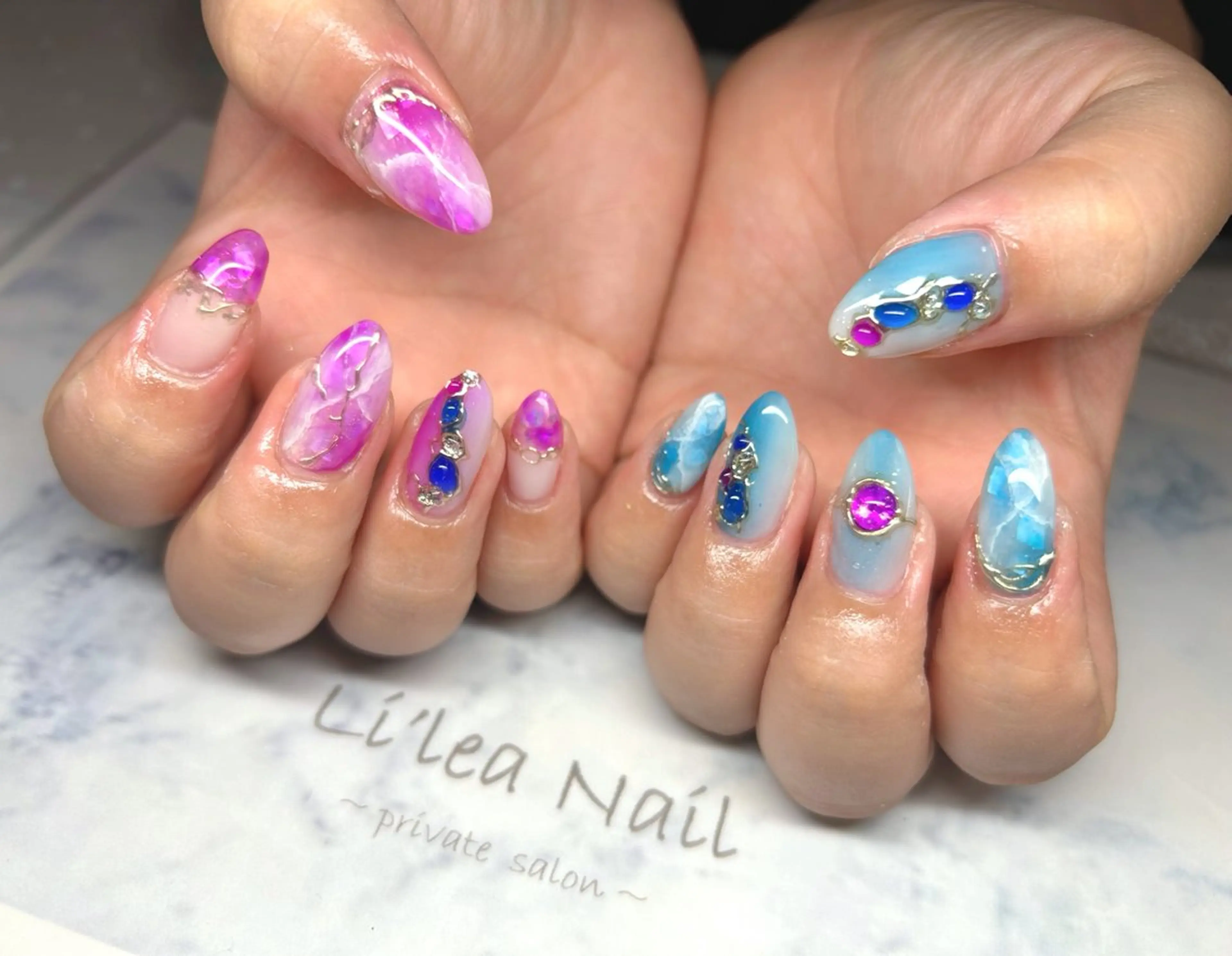 ネイル ハンドネイル Li'leaNail AINAのネイルデザイン