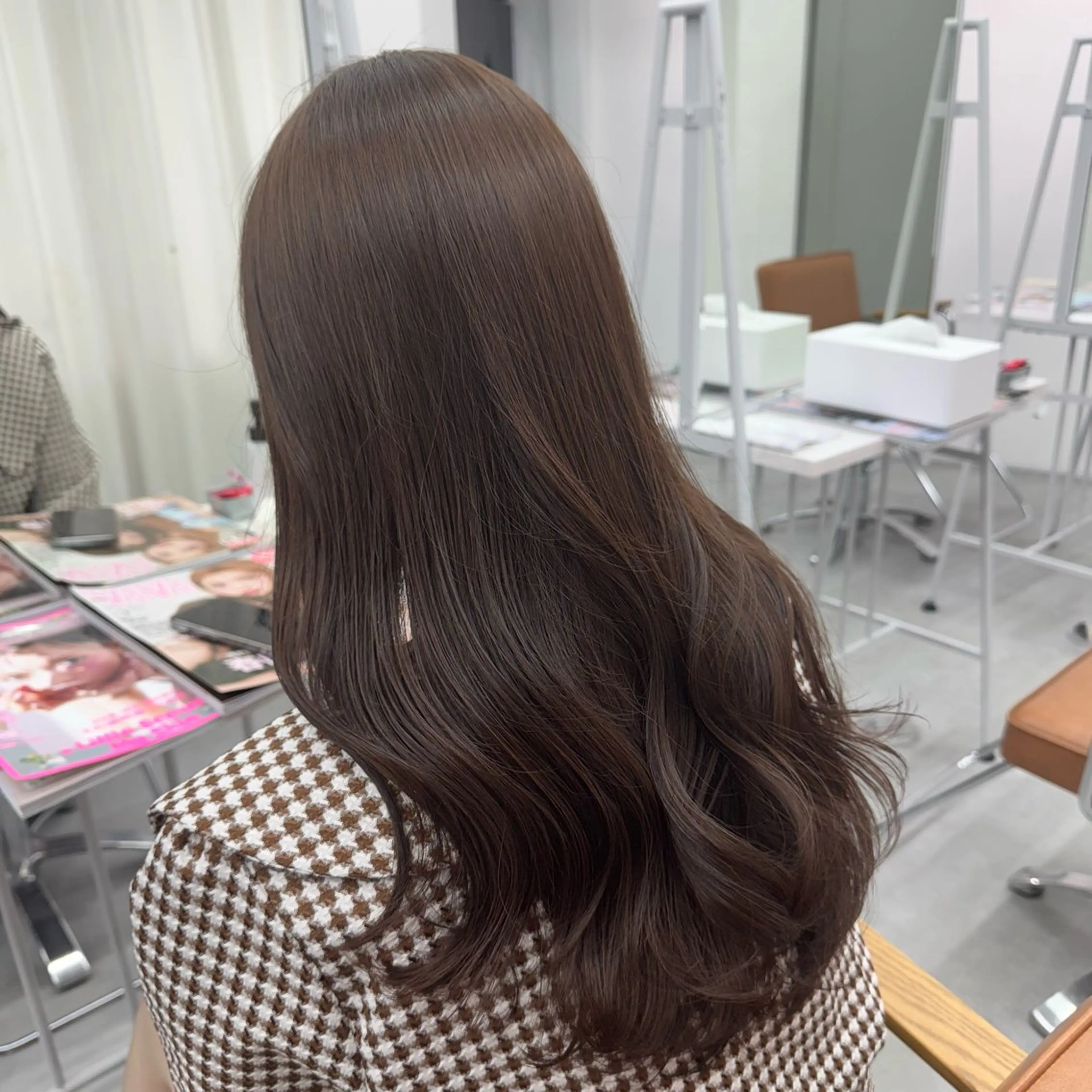 ロング カラー ヘアアレンジ ヘアカラー トリートメント ブリーチなしカラー /ベージュ/安形翔のヘアスタイル
