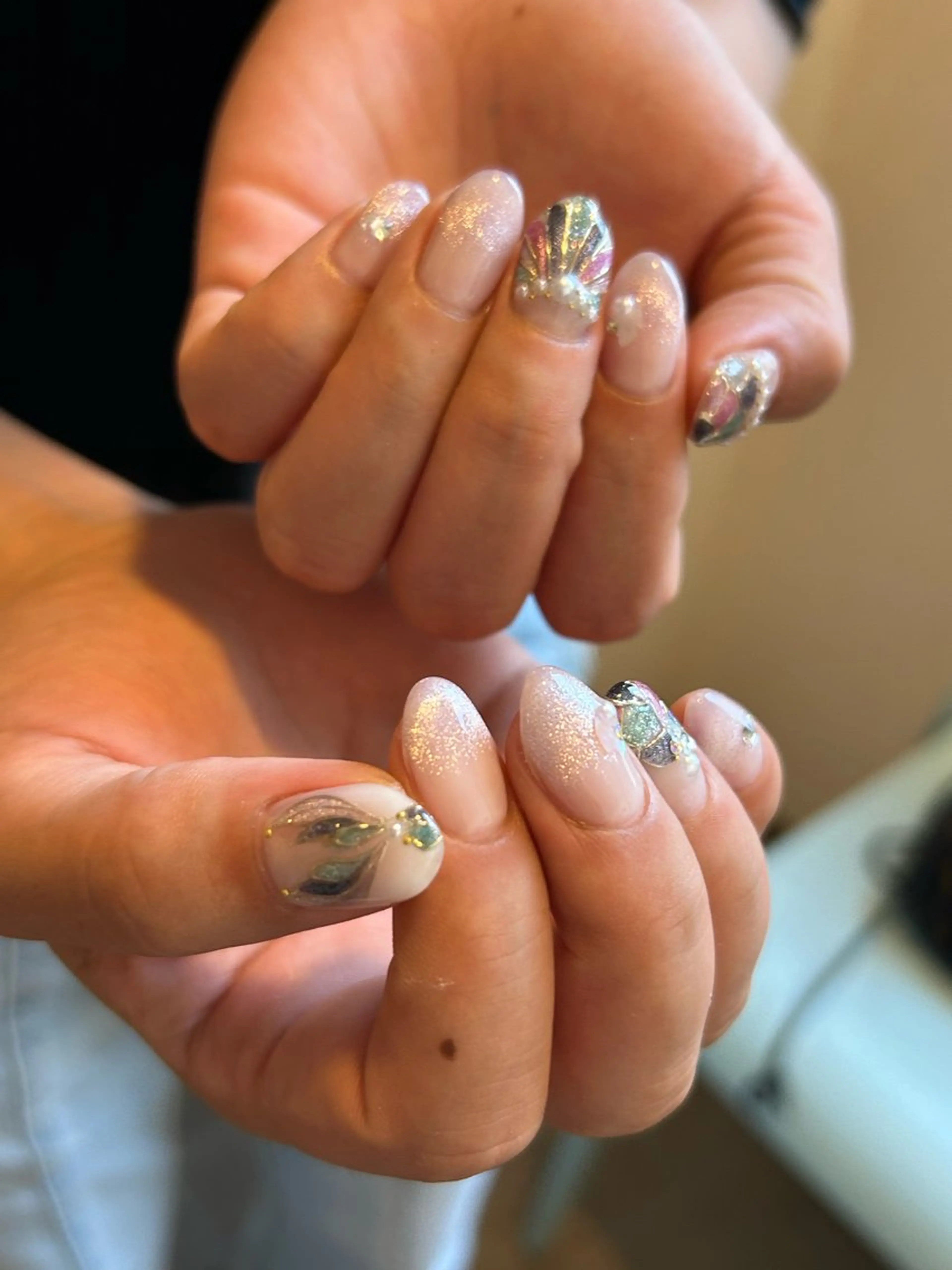 ネイル 持ち込み ハンドネイル Aimer Ciel エメシエル大宮ネイルのネイルデザイン