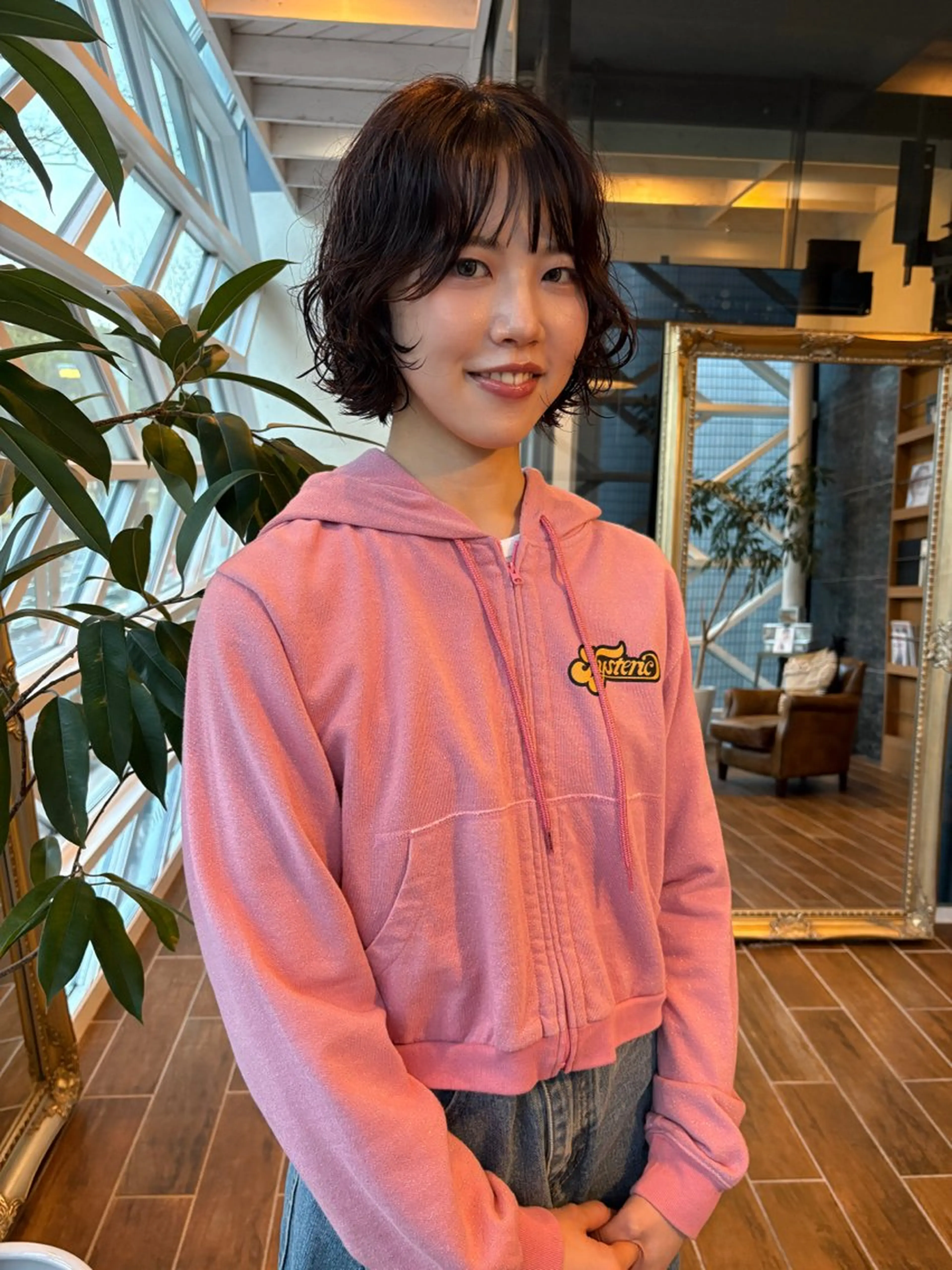 ミディアム パーマ カット パーマ 松野 心音のヘアスタイル