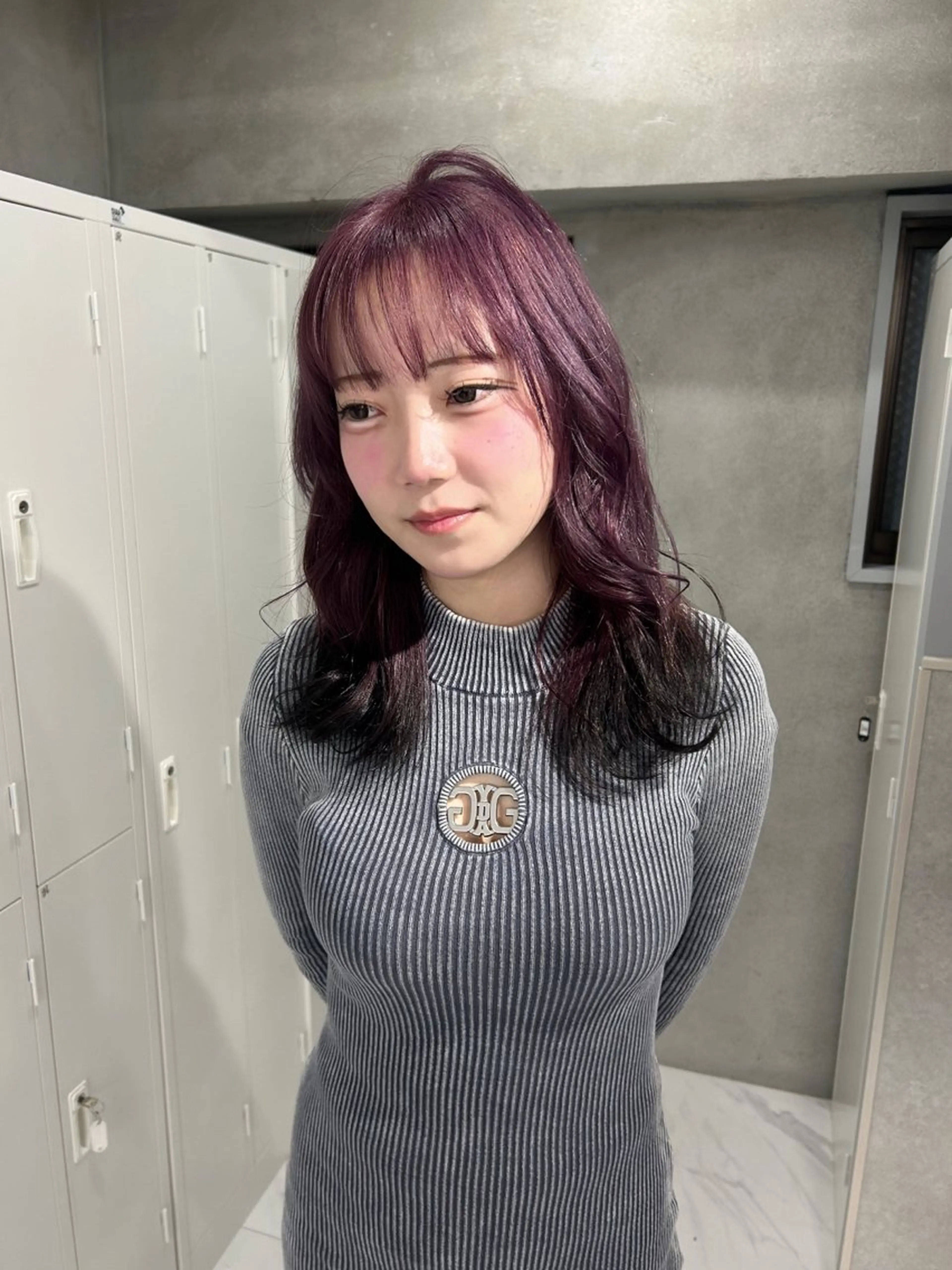 カラー ヘアカラー ️💜akari💜 ハイトーン/レイヤーのヘアスタイル