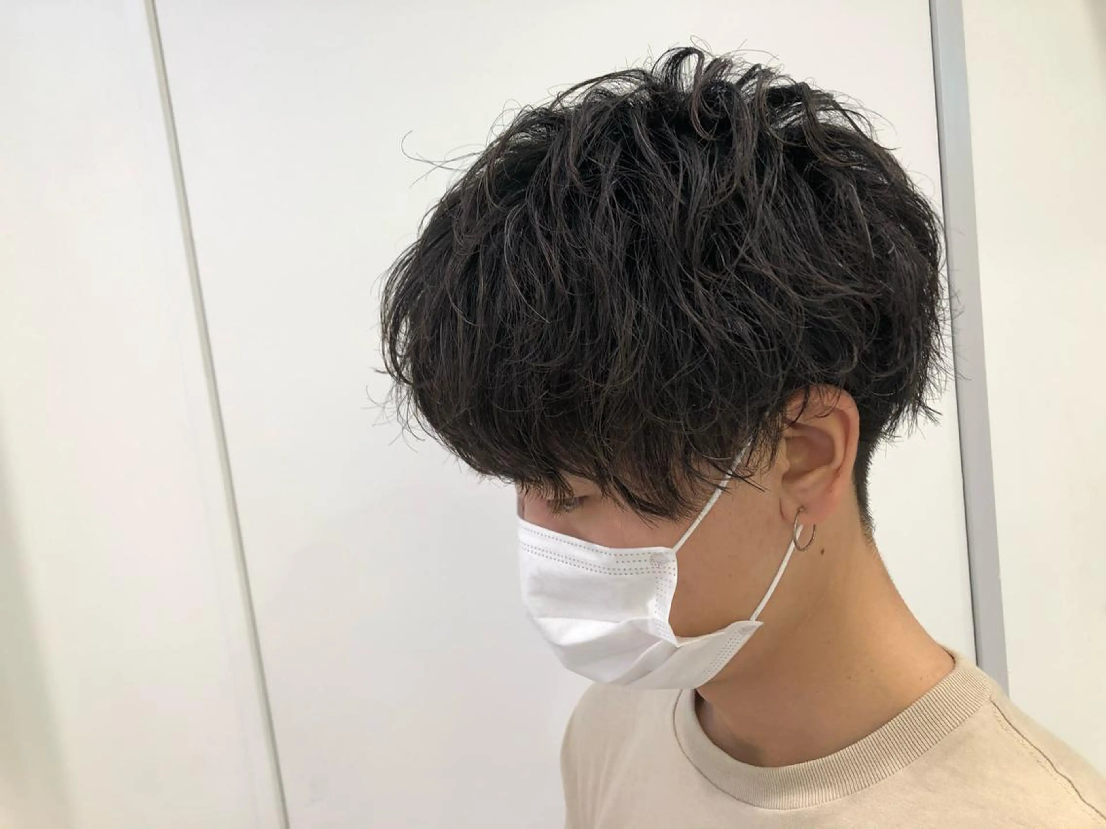 パーマ メンズ BABY 艶髪暗髪ヘア💖達人のヘアスタイル