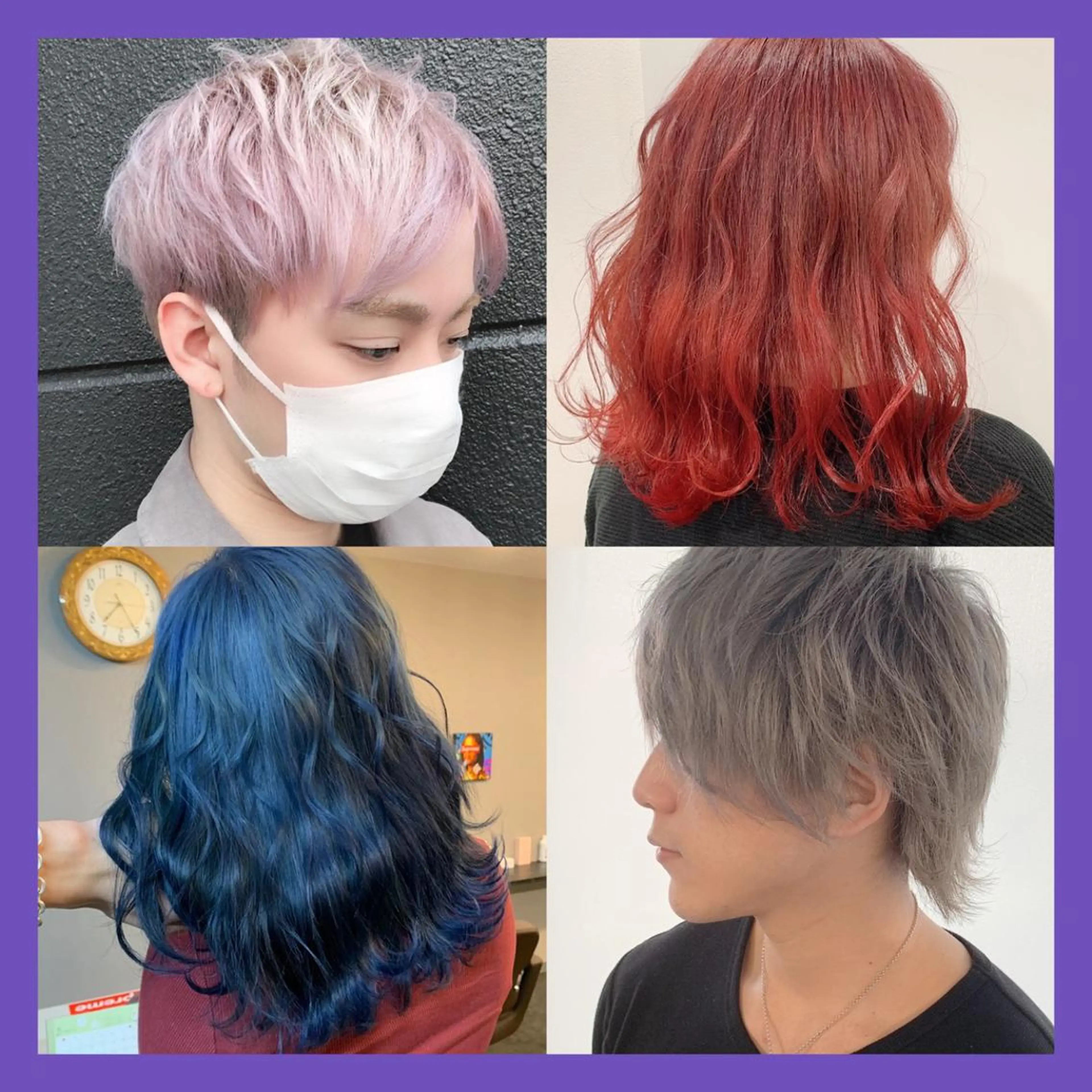 ショート アッシュ ハイライト レイヤーカット ヘアカラー トリートメント Selene hair OSAKAのヘアスタイル