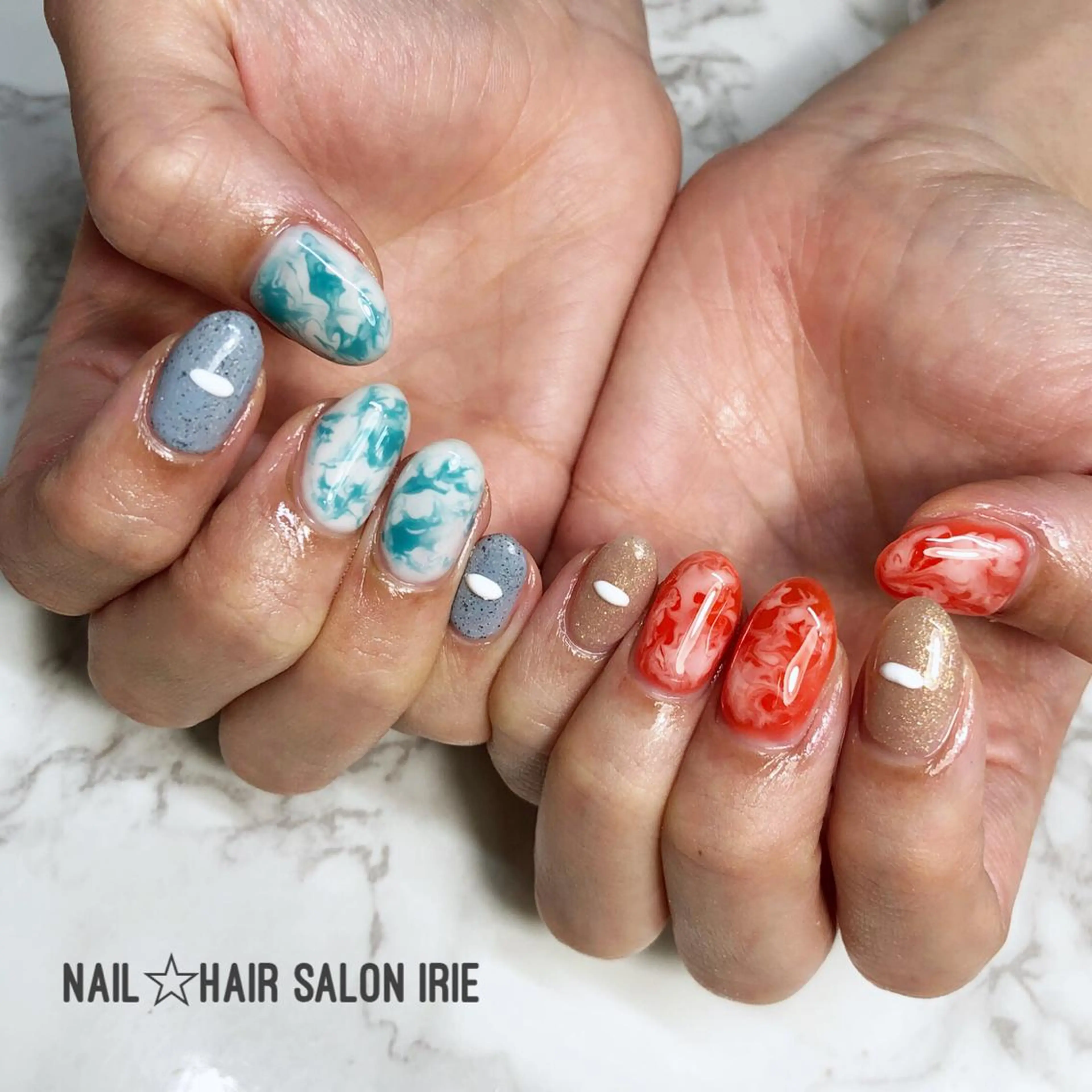 ネイル ハンドネイル Hair salon Irie所属・與儀 知佳のネイルデザイン