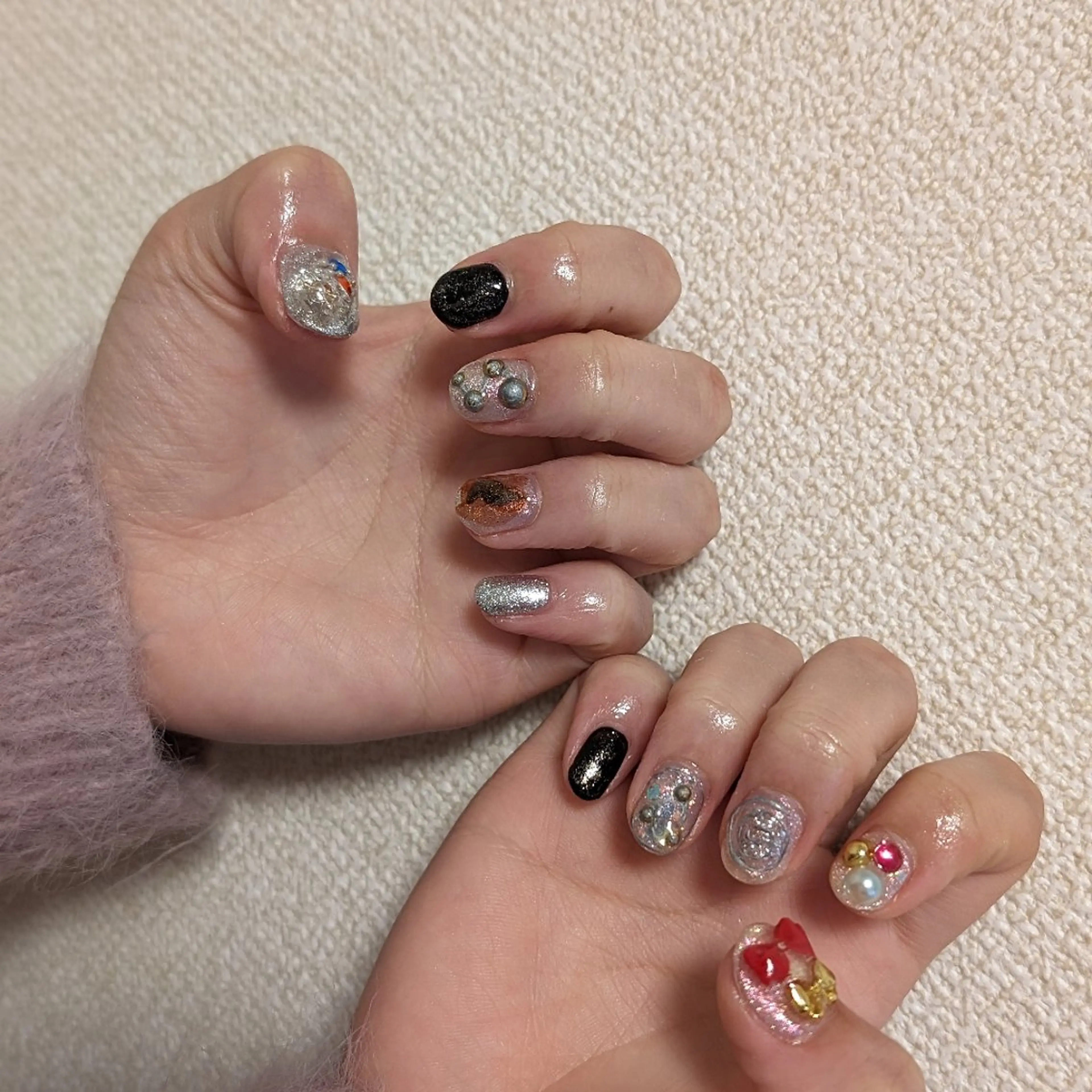 ネイル アートネイル ジェルネイル ショートネイル ハンドネイル MANA MANAのネイルデザイン