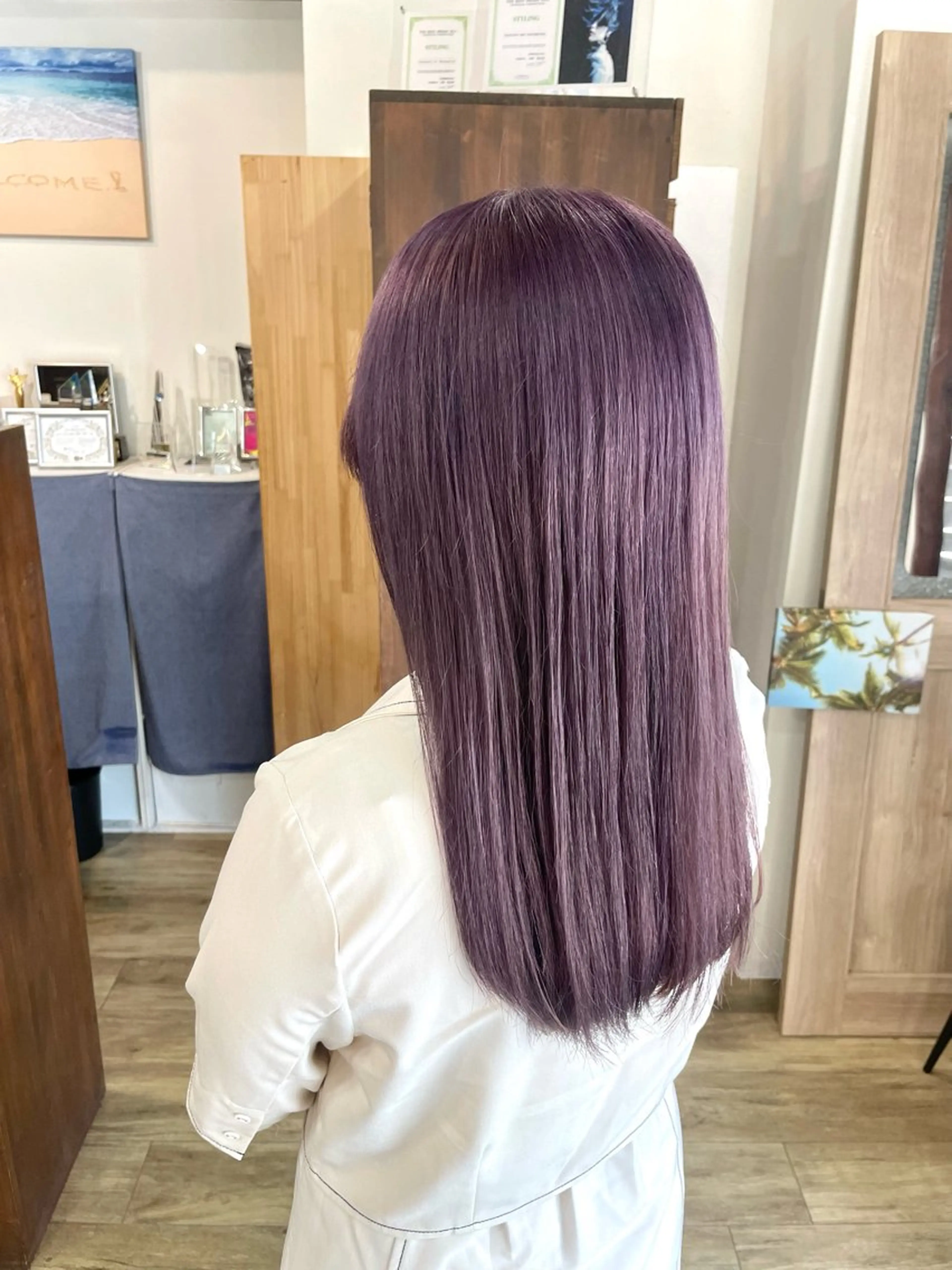 カラー 透明感カラー ダブルカラー ヘアカラー トリートメント Life Nagiのヘアスタイル