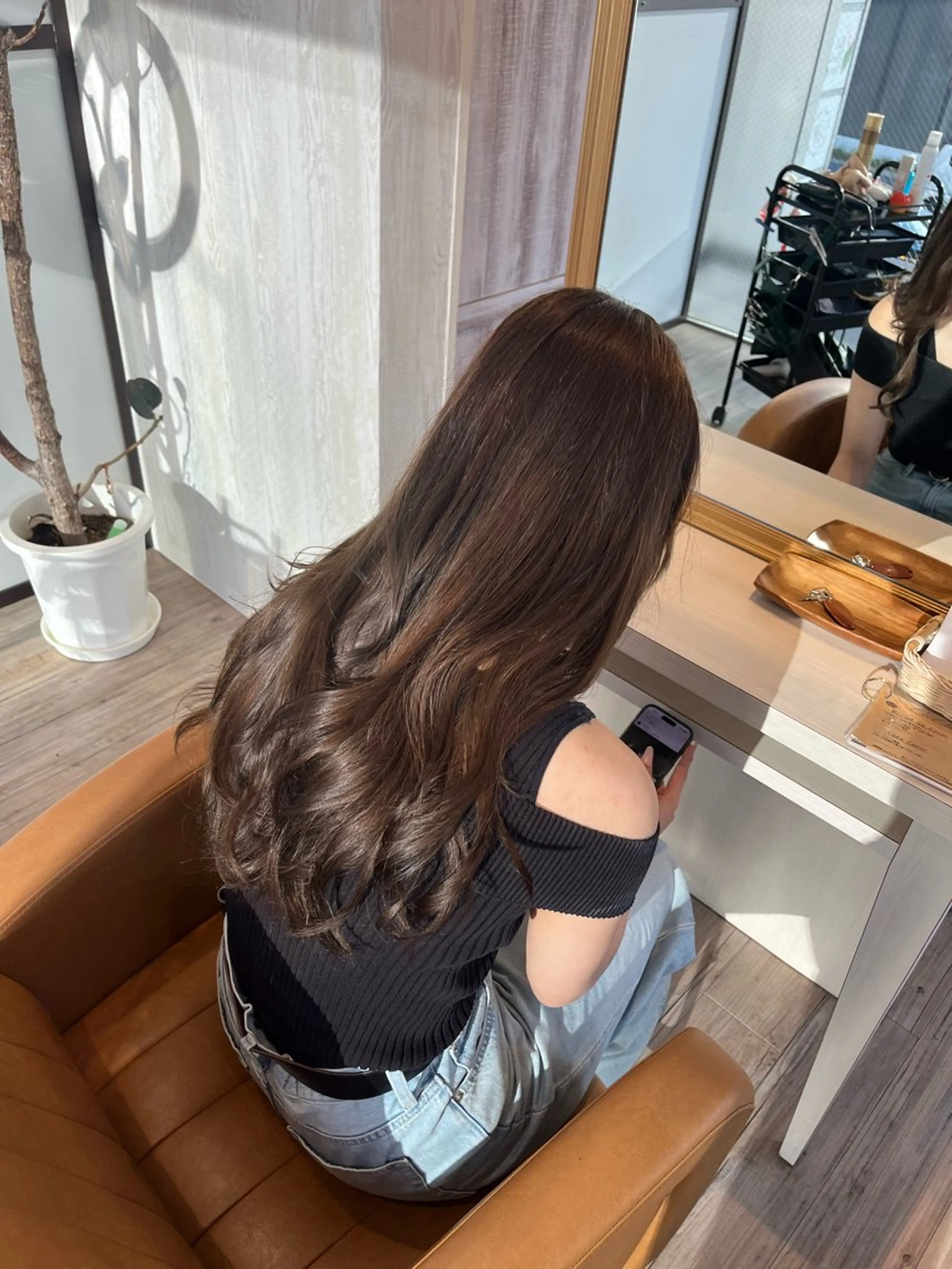 ロング カラー ベージュカラー 透明感カラー ヘーゼル ヘアカラー トリートメント ブリーチなしWカラー レイヤー/Rickyのヘアスタイル