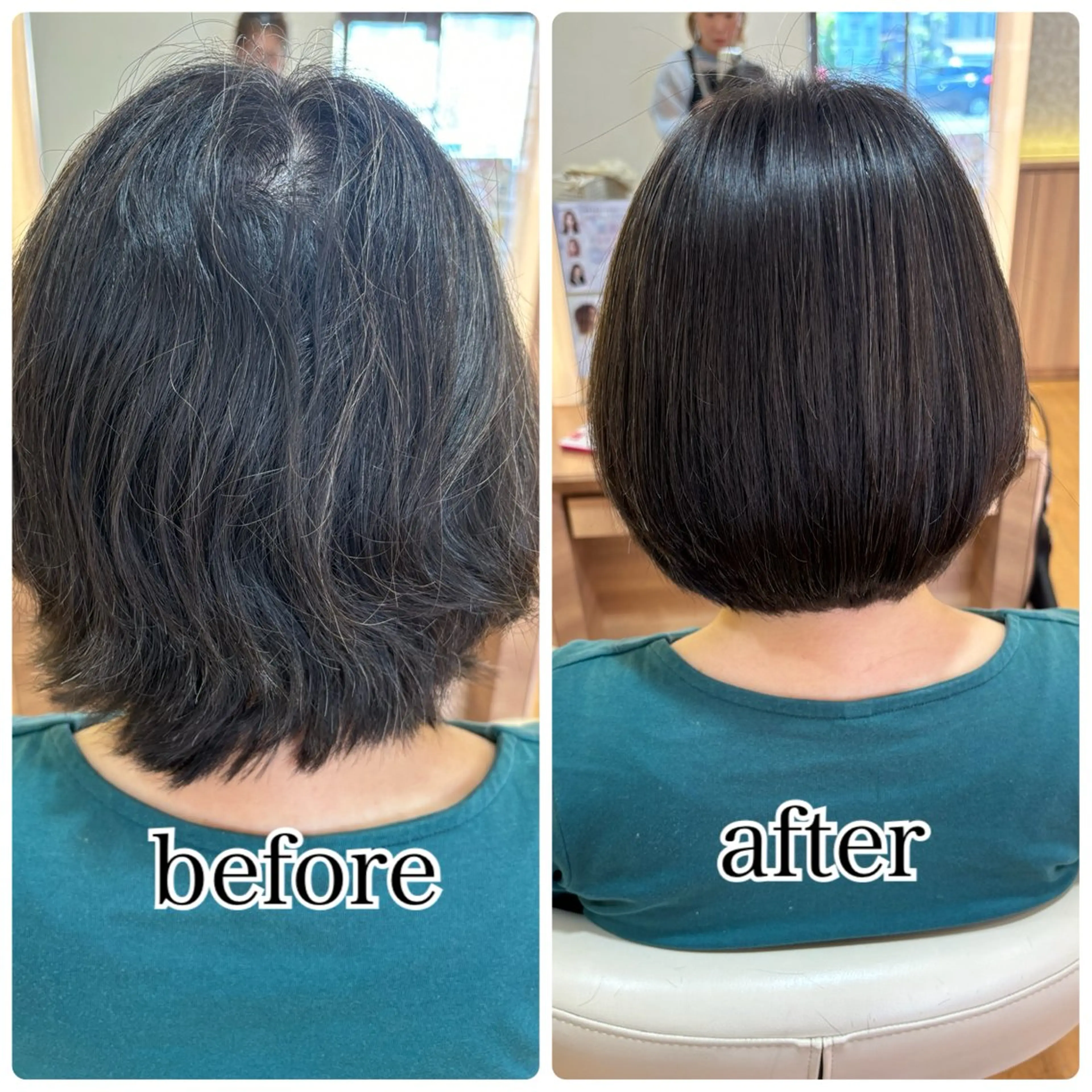 ショート 髪質改善カラー 清利あやなのヘアスタイル