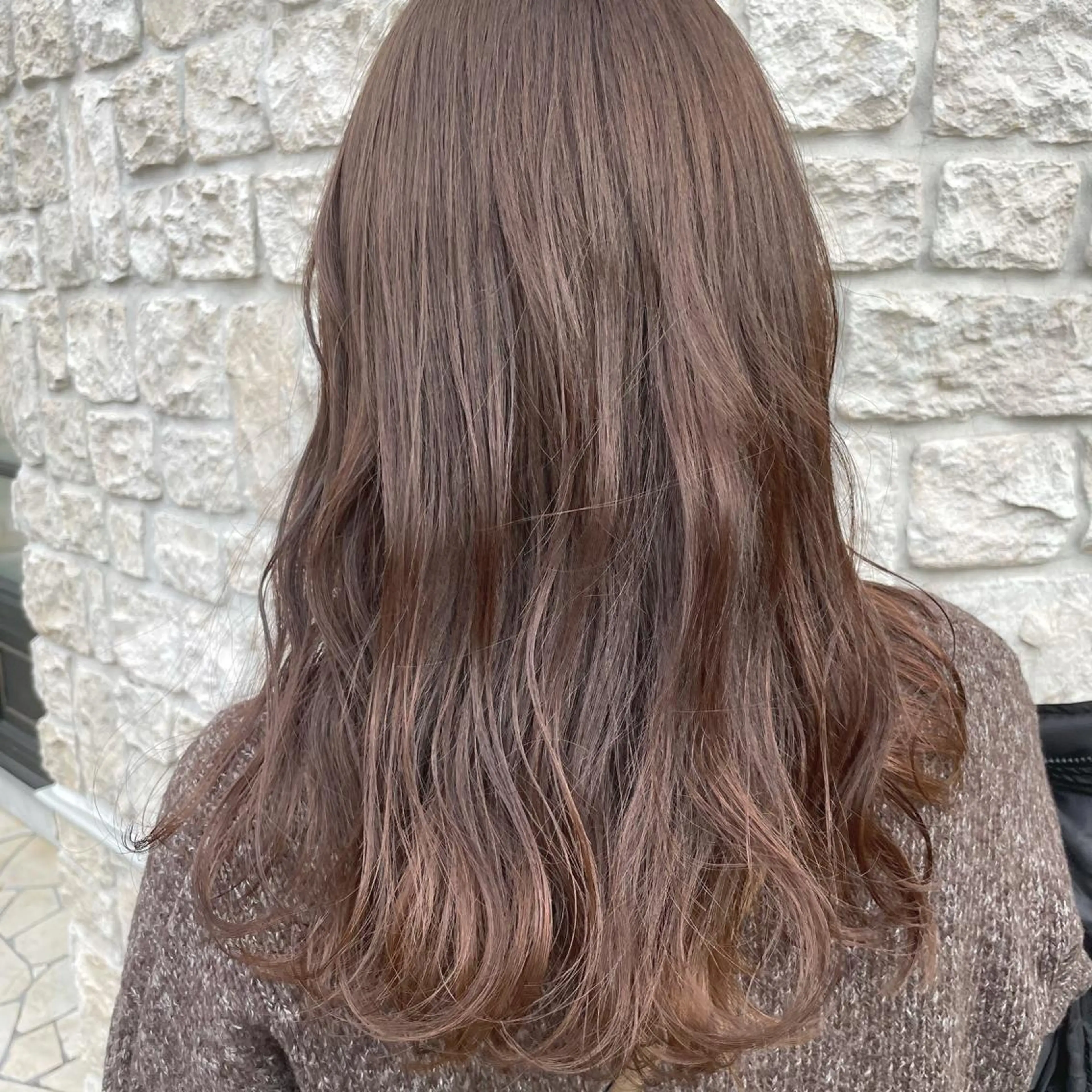 ロング カラー カット ヘアカラー トリートメント 星野 茉由のヘアスタイル