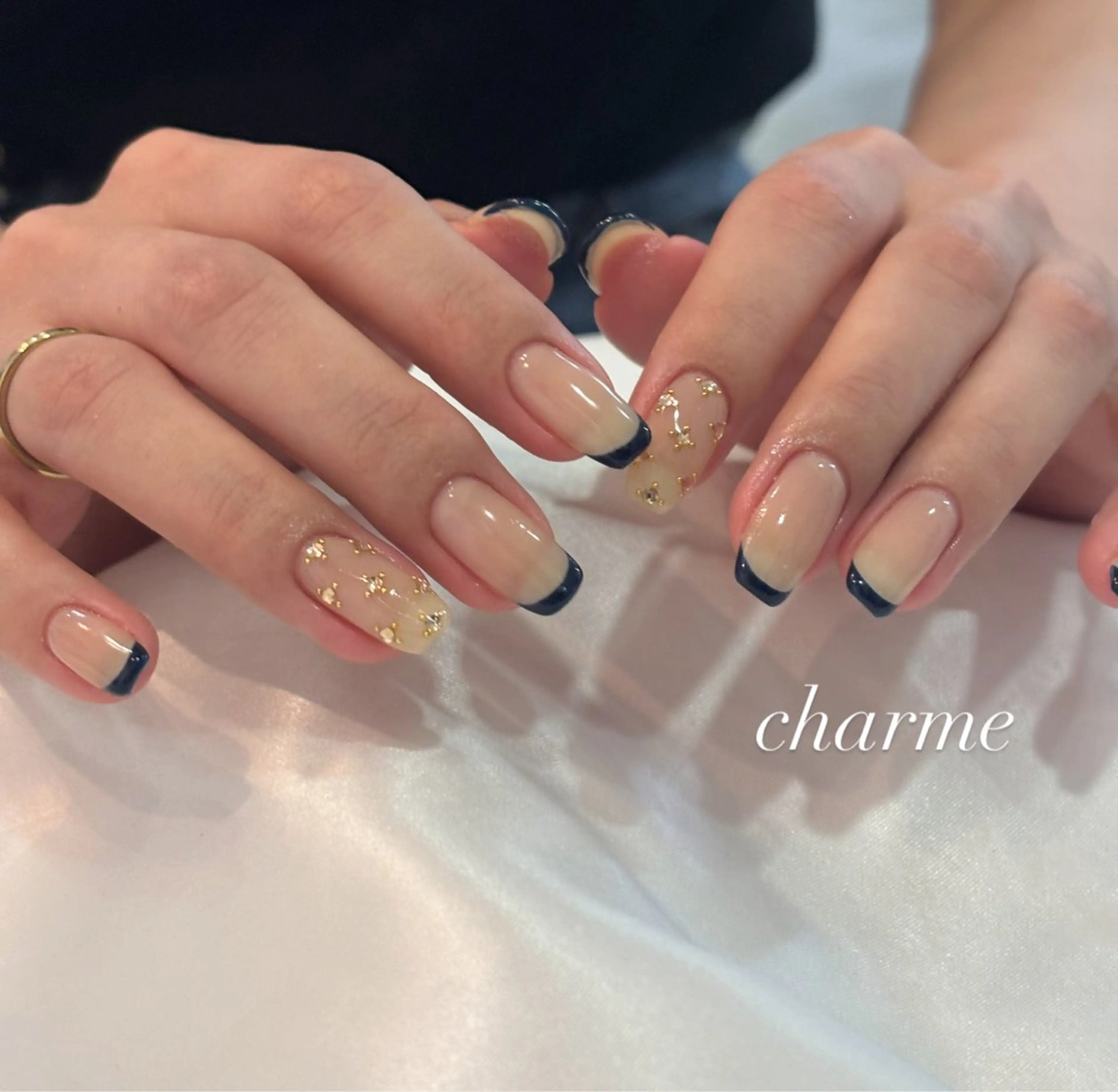 ネイル キラキラネイル ハンドネイル charme nailのネイルデザイン