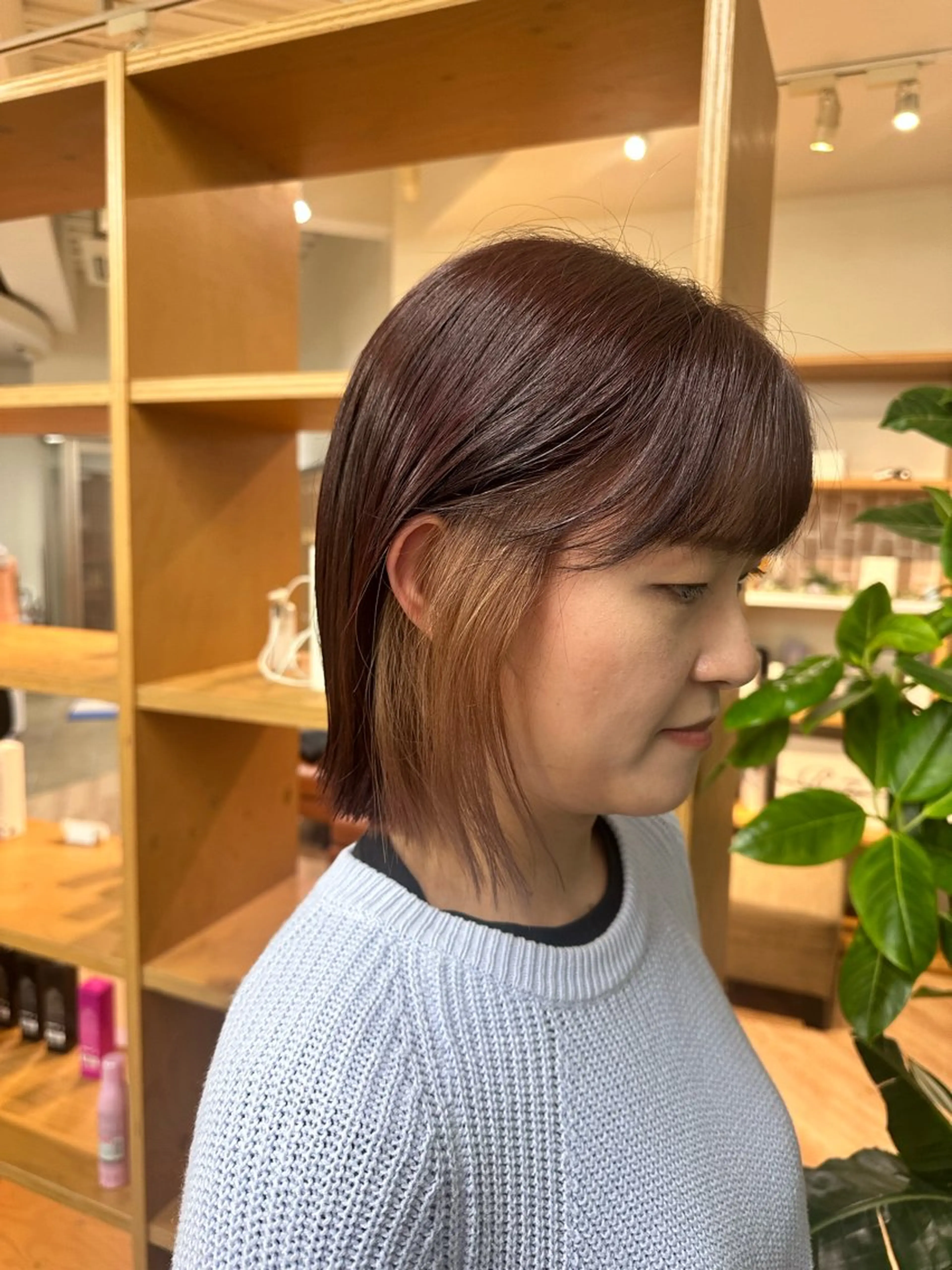 カラー ベージュカラー ブラウンカラー ボブ カット ヘアカラー ブリーチカラー/ わきたちえ🌻のヘアスタイル
