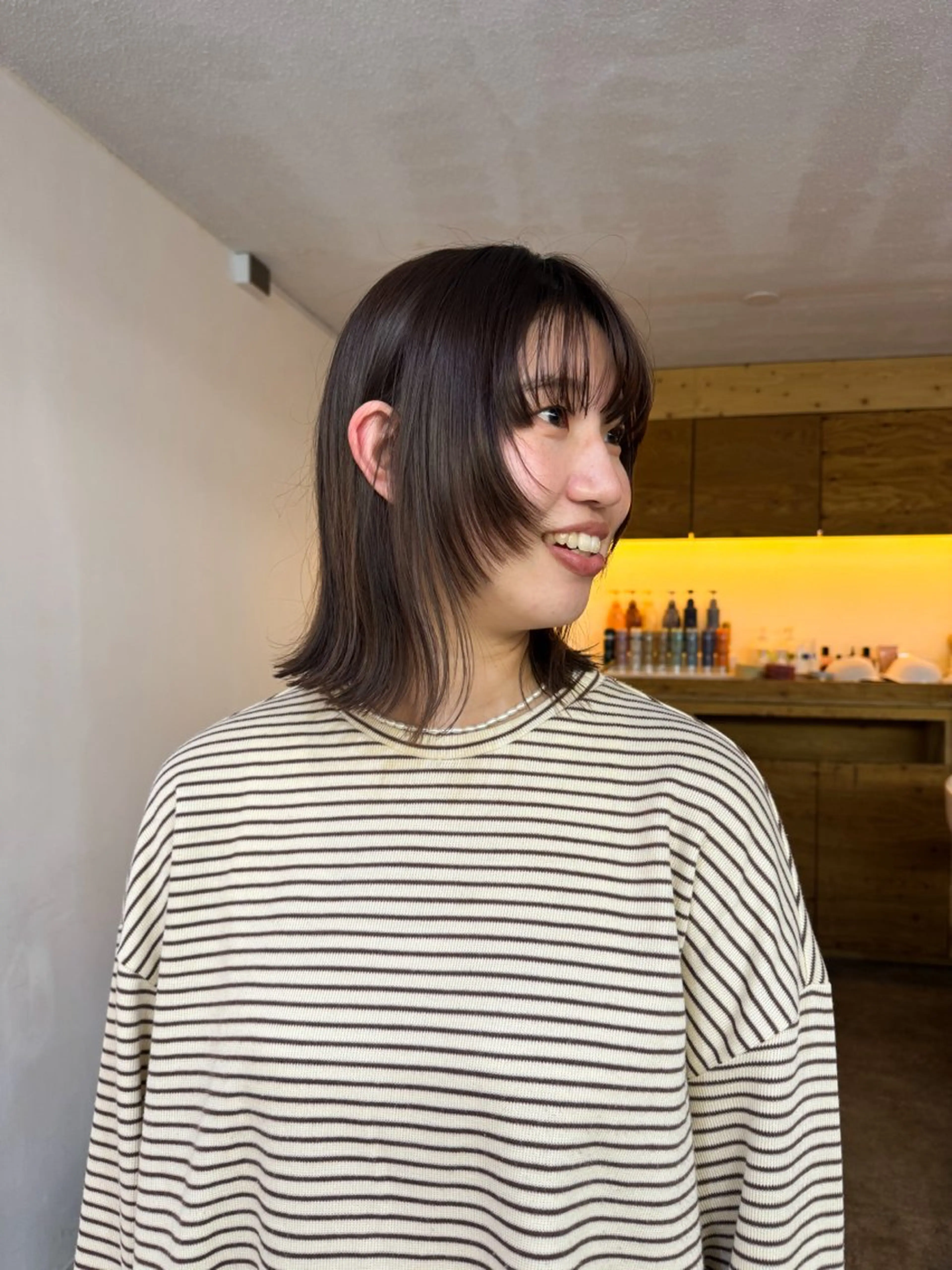 ミディアム カラー カット ヘアカラー トリートメント Seeknext // Rukaのヘアスタイル