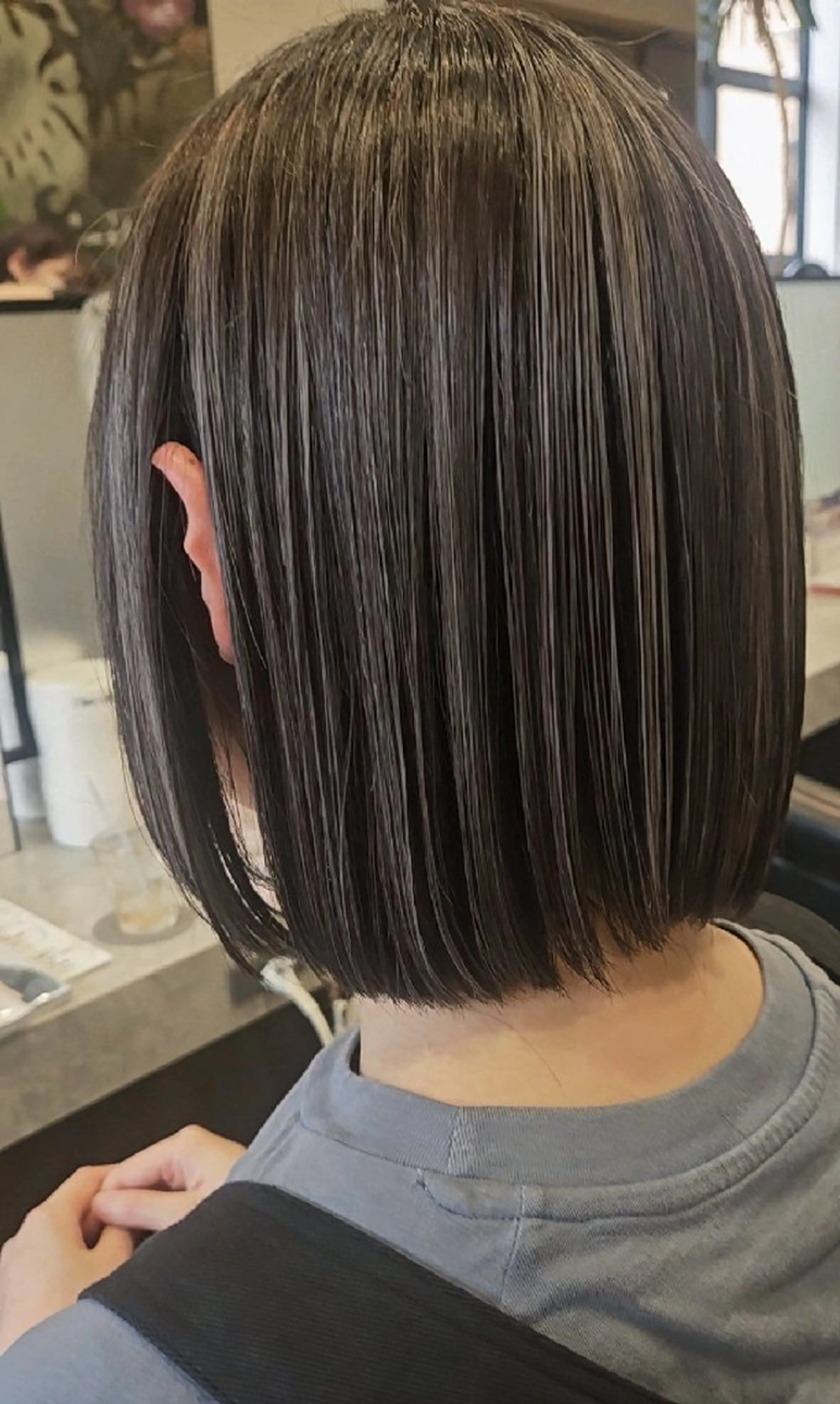 ミディアム カラー ヘアカラー 関口 友菜のヘアスタイル