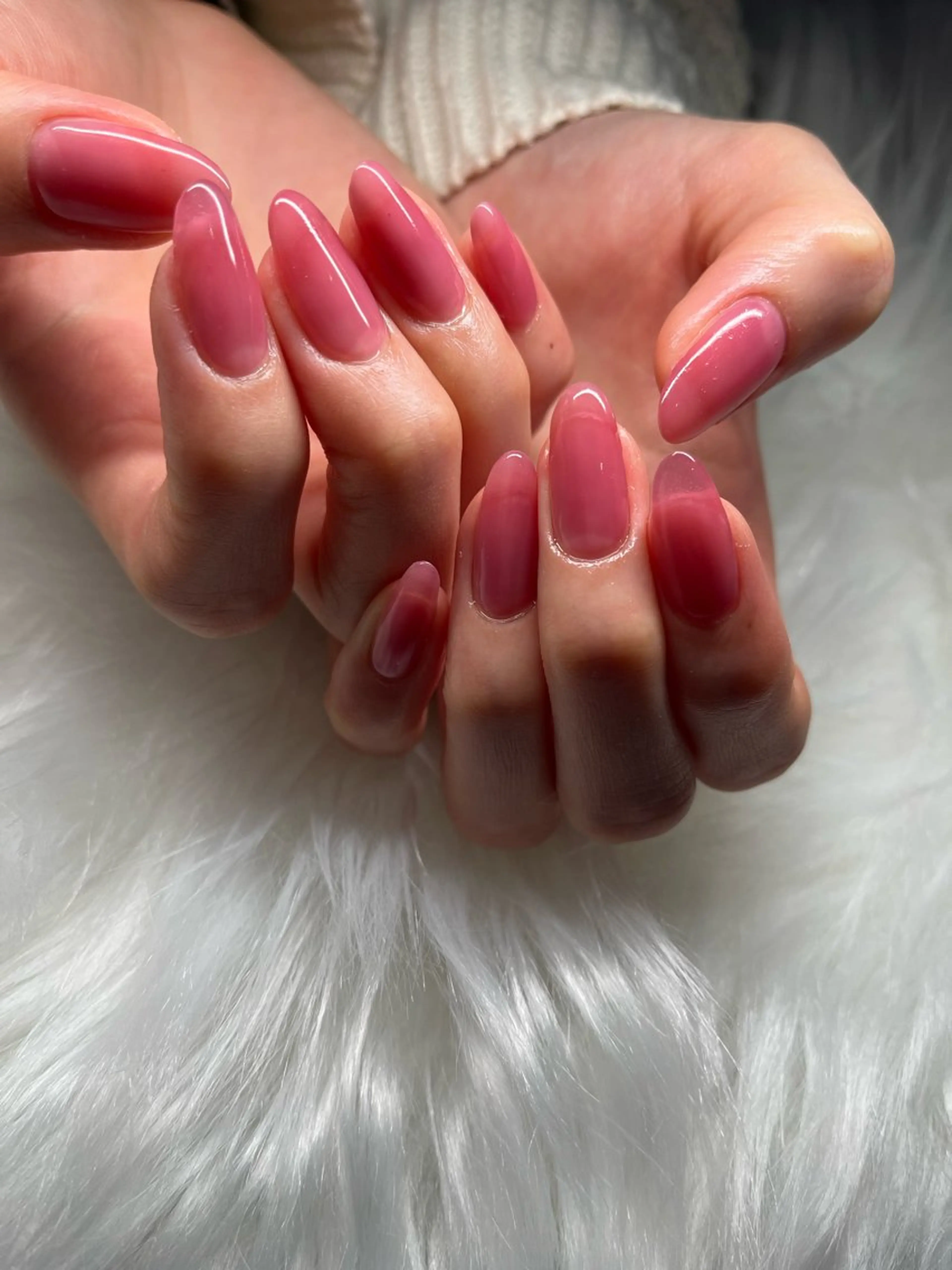 【初回オフ無料】ハンドワンカラー&ラメグラ（ワンカラー🆗）♥＜オフ有＞の写真