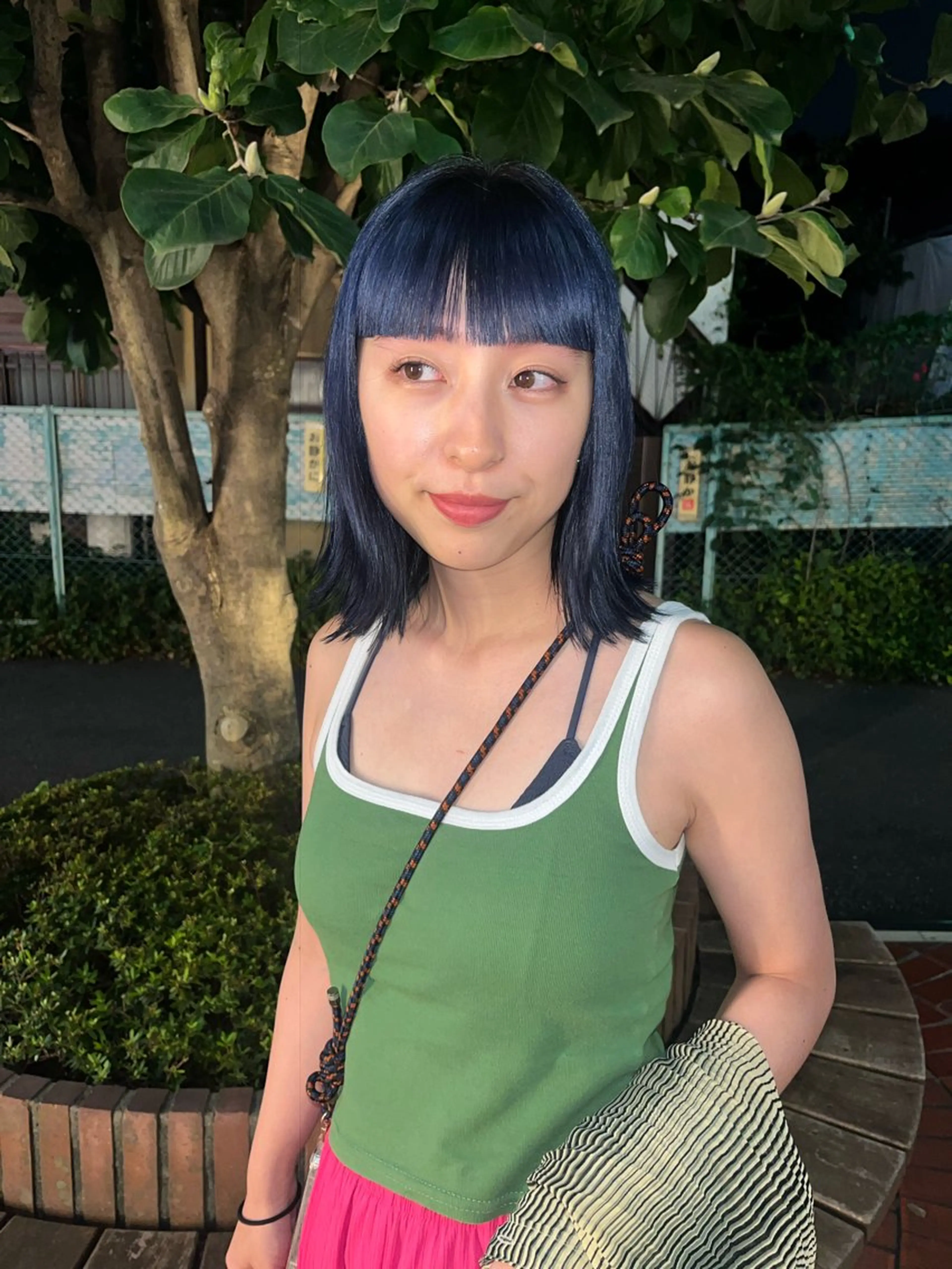 ミディアム カラー ヘアアレンジ @kyoniyy KYONIのヘアスタイル