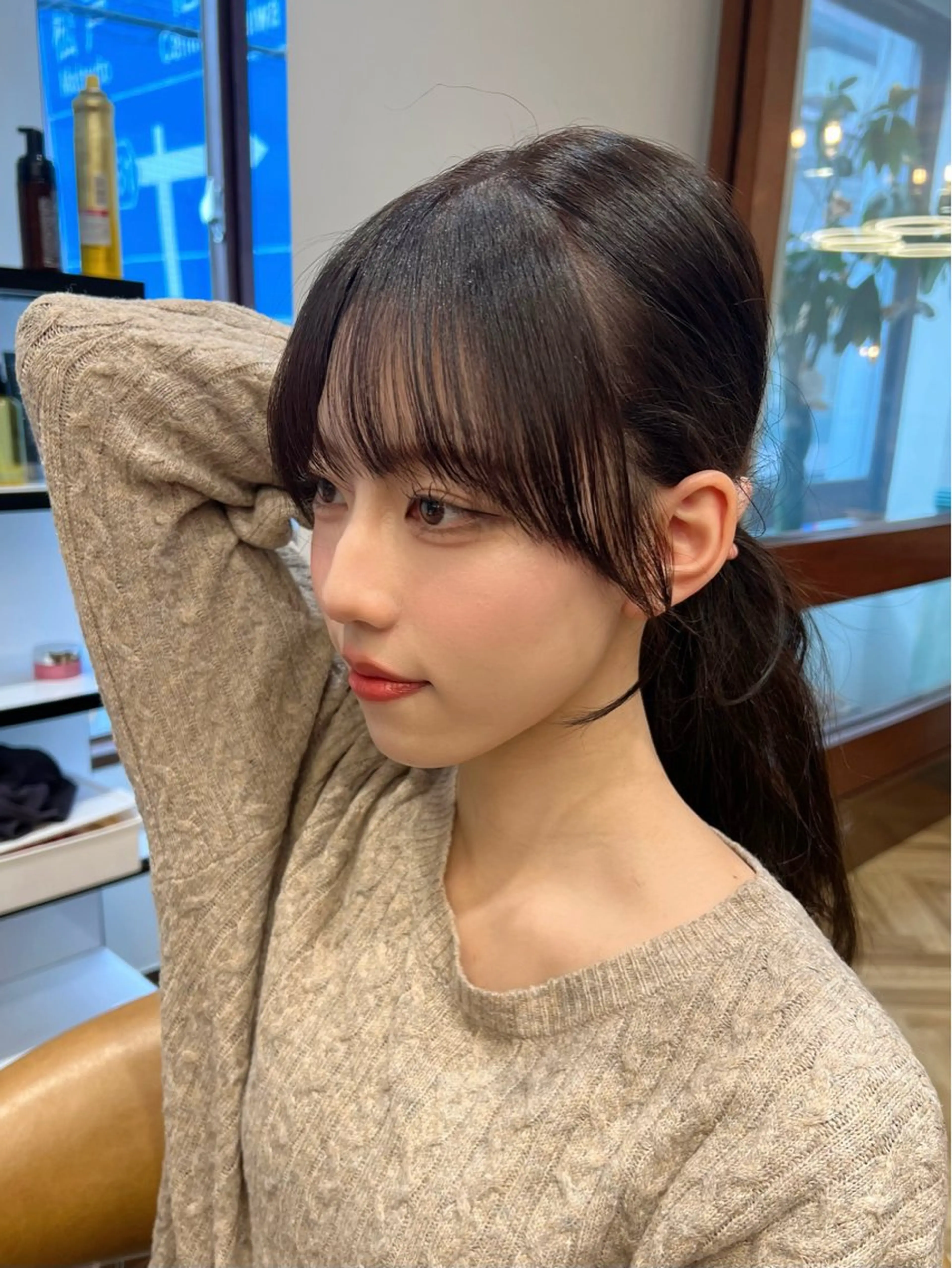 ロング 韓国レイヤー/顔周り /縮毛矯正/羽田航のヘアスタイル