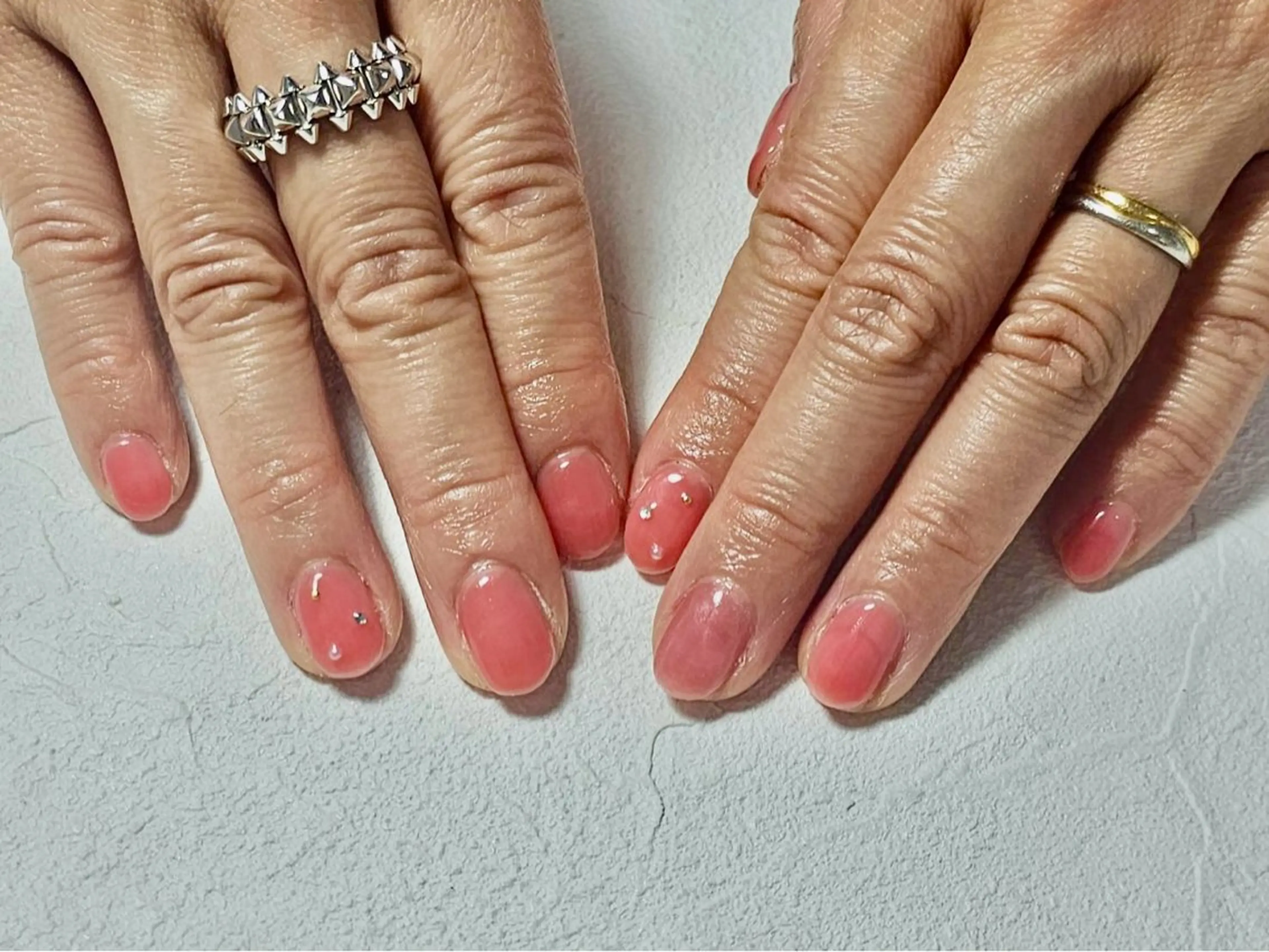 ネイル オーロラネイル フットネイル フレンチネイル ジェルネイル マグネットネイル Mogu nail 二子玉川のネイルデザイン