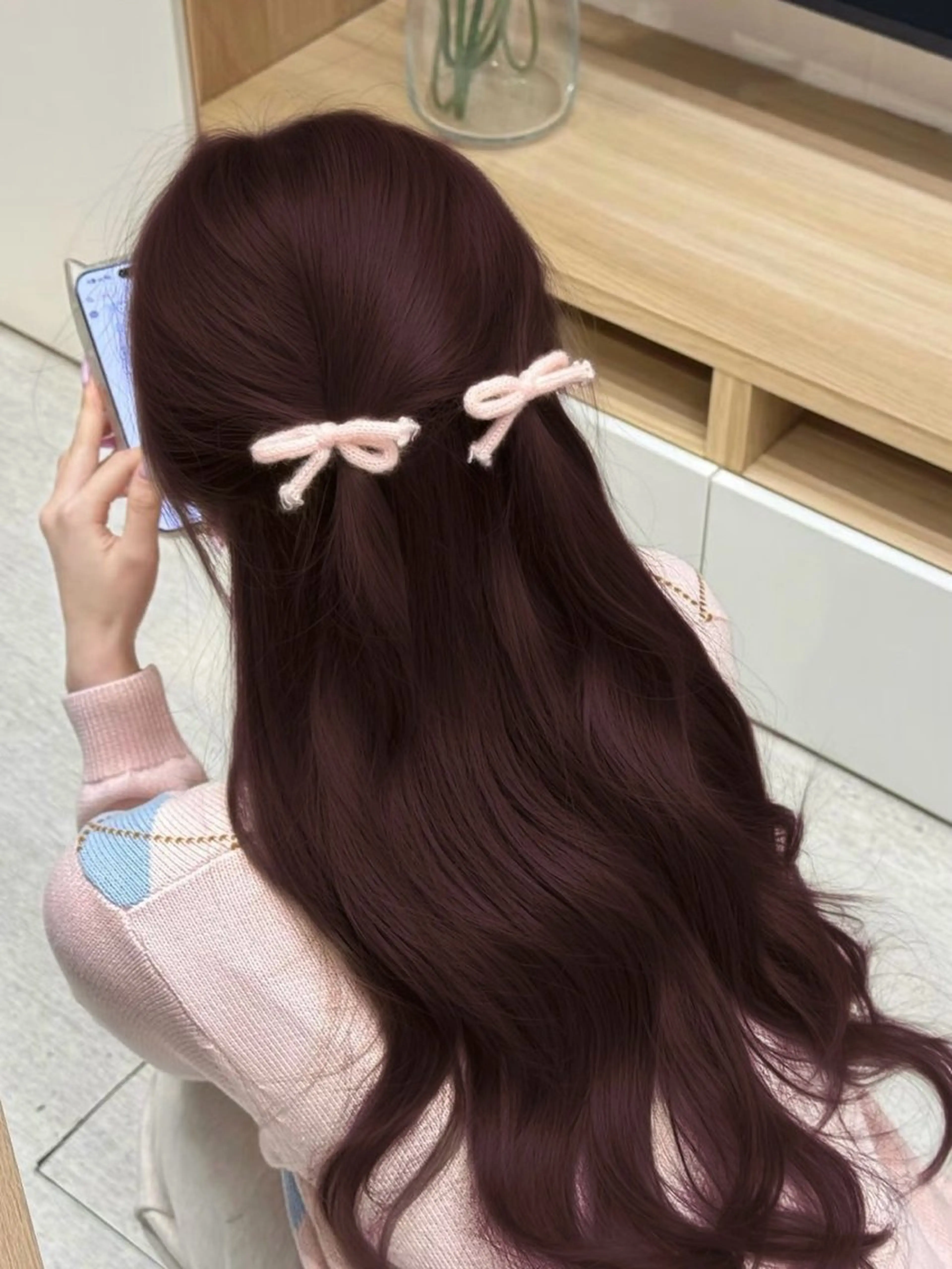 ロング カラー ヘアアレンジ カット ヘアカラー トリートメント ヘアセット 🫧‪🎀うる艶暖色 🏹Nanako🎀のヘアスタイル