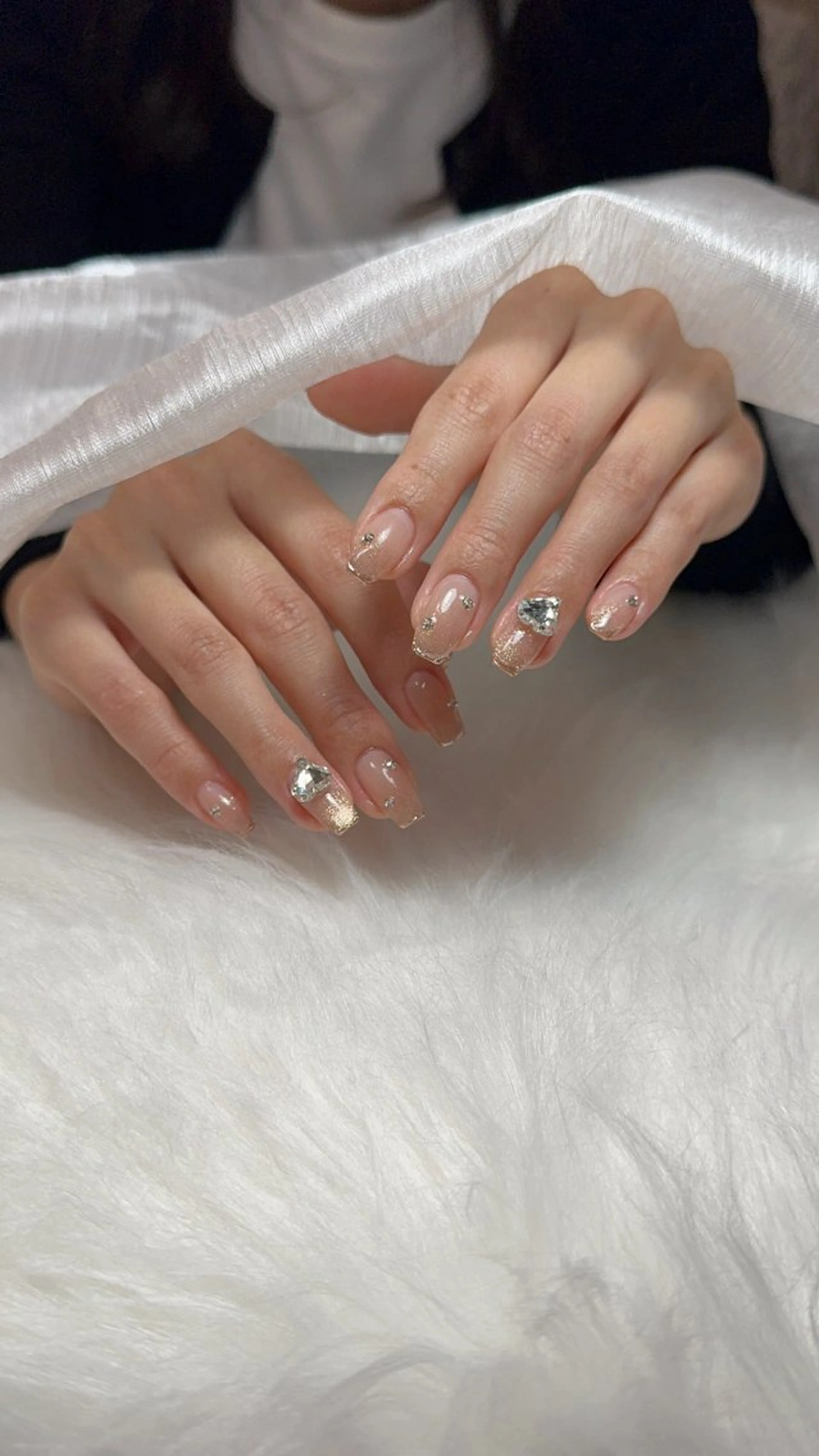 ネイル キラキラネイル マグネットネイル ニュアンスネイル ワンホンネイル nailsalon ChuColaのネイルデザイン