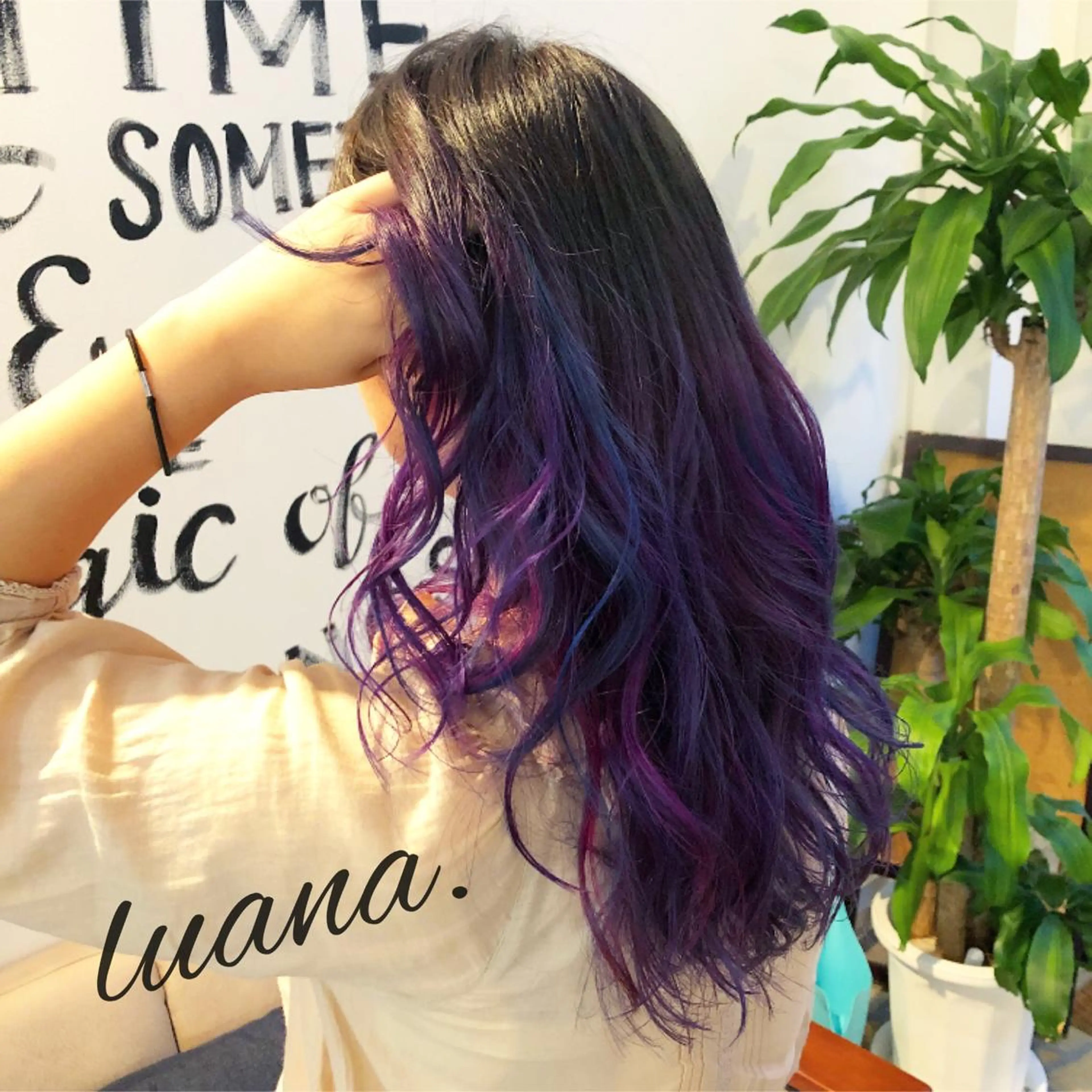 セミロング ヘアカラー トリートメント エクステ・髪質改善・ ブリーチ・吉田大介のヘアスタイル