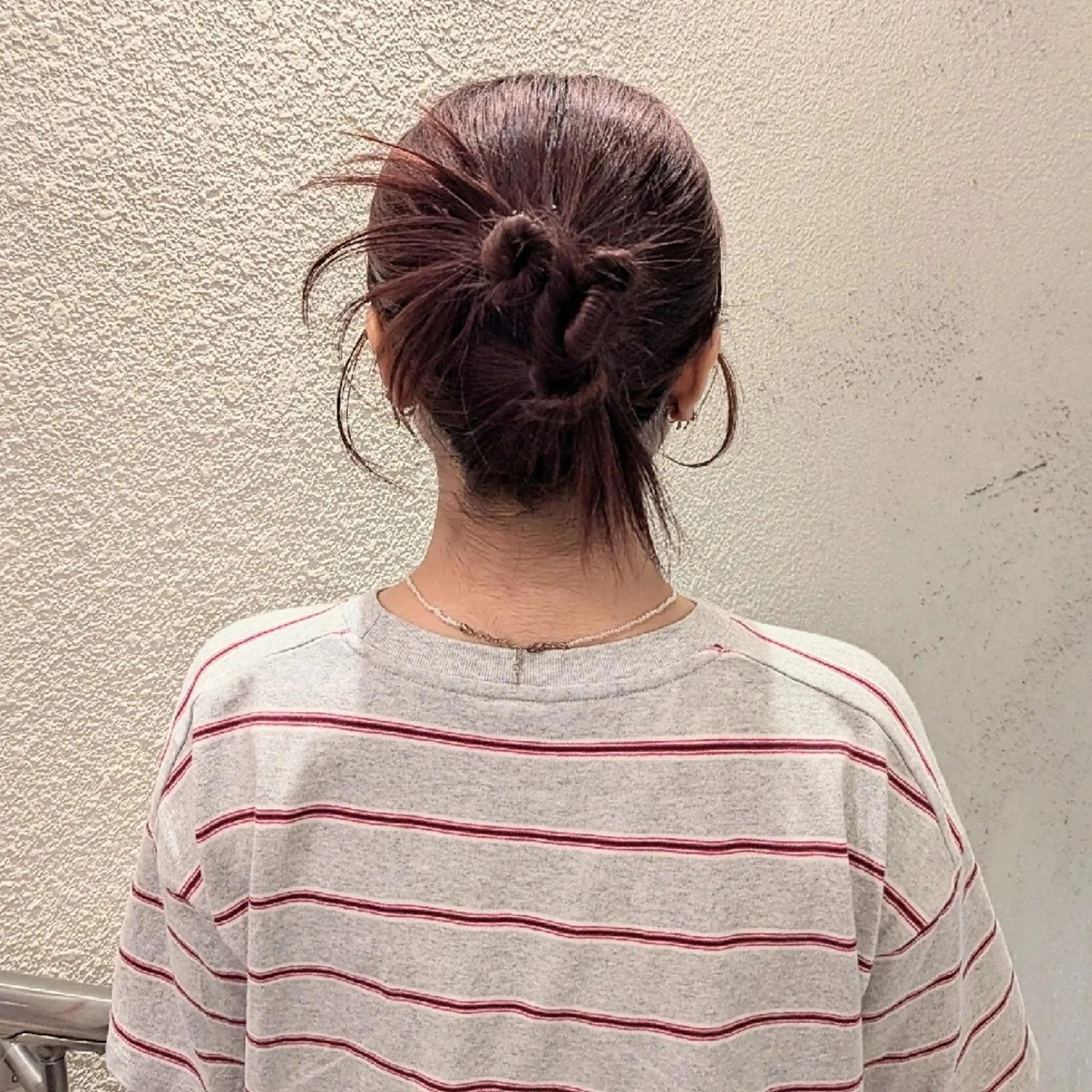 ミディアム ヘアアレンジ ヘアセット 髪質改善/お呼ば れヘア/透明感カラーのヘアスタイル