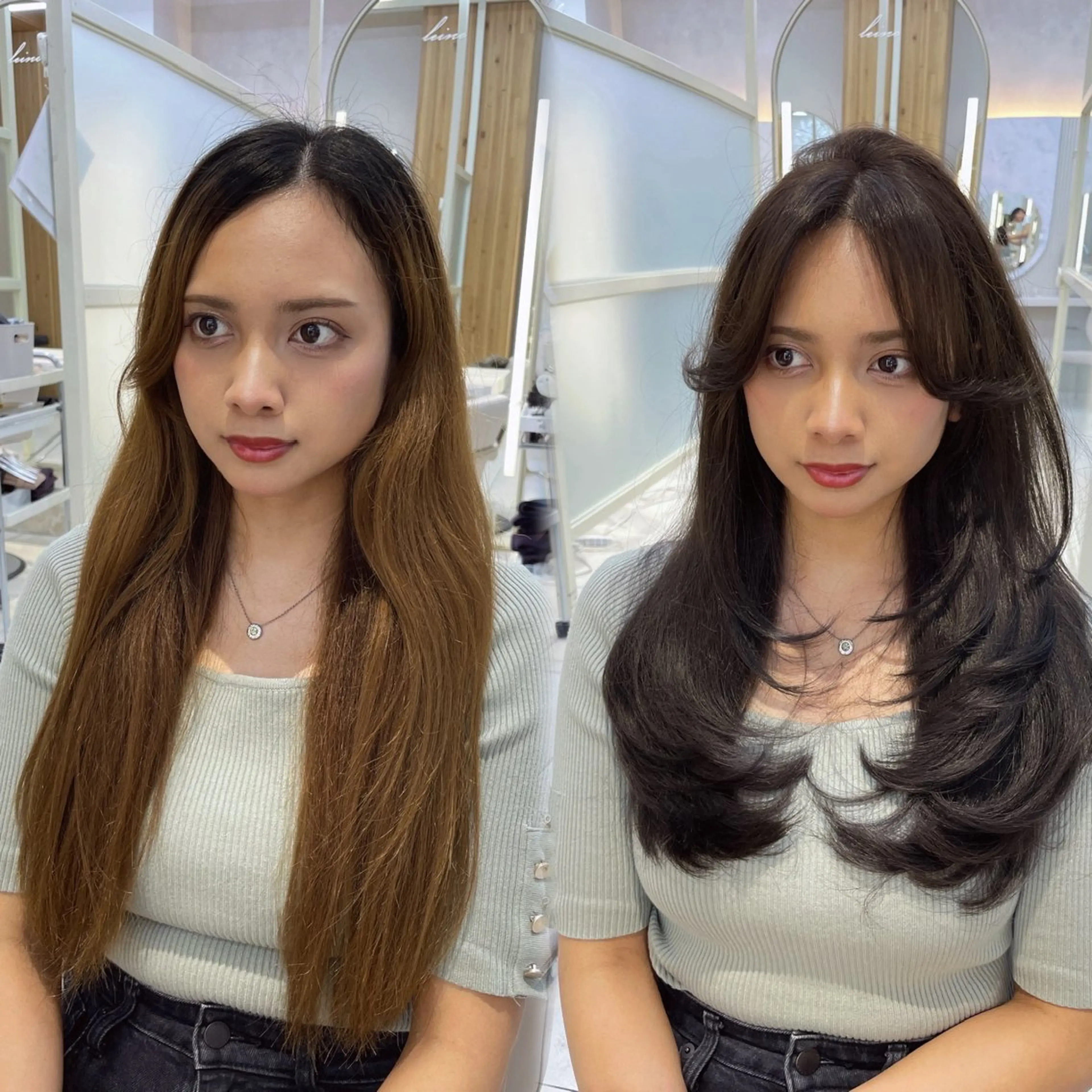 ロング カット ヘアカラー トリートメント 顔周り/透明感カラー /韓国ヘア/TAKUのヘアスタイル