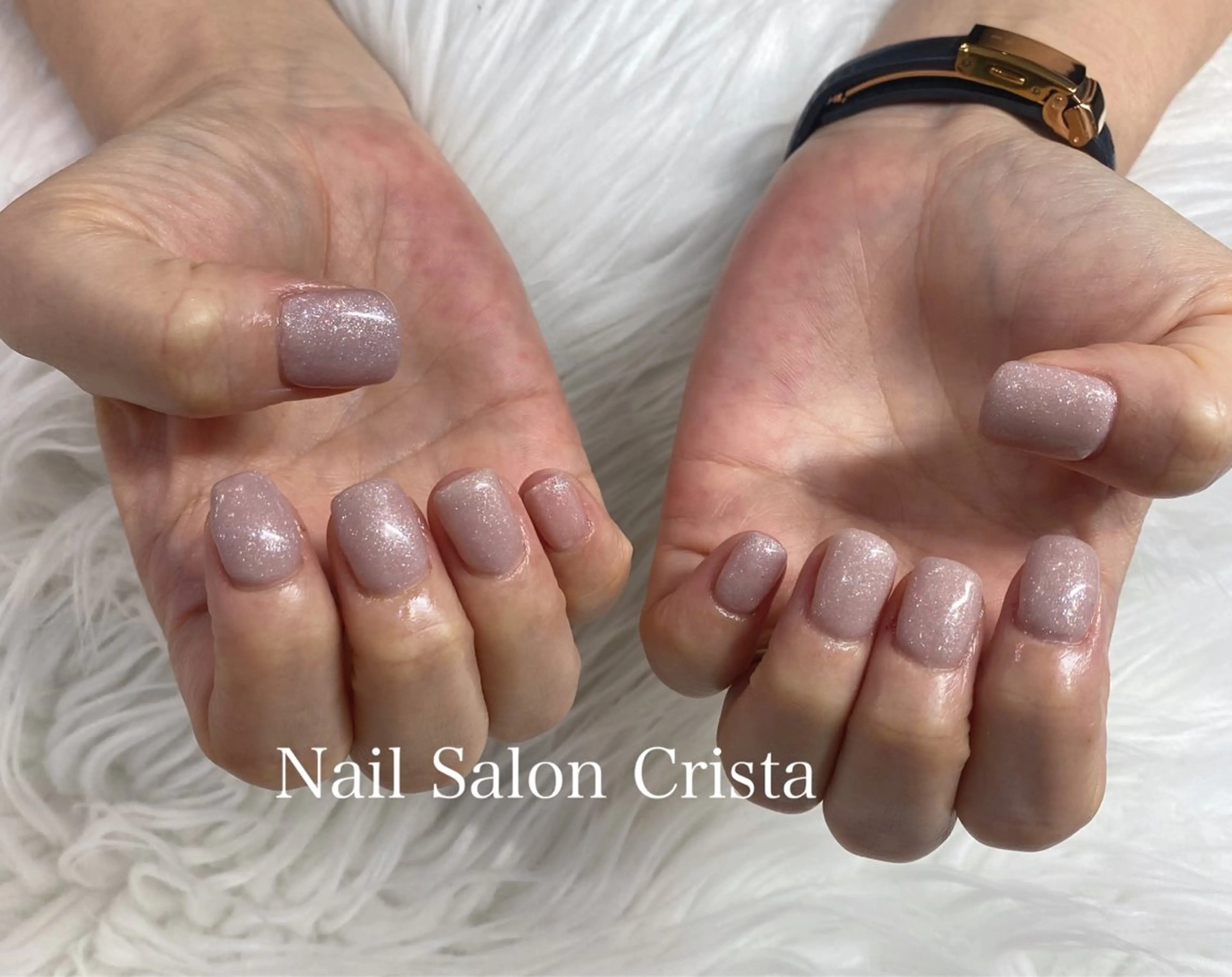 ネイル ジェルネイル ラメ(グリッター) パラジェル ハンドネイル CRISTA所属・CRISTA MOMOのネイルデザイン