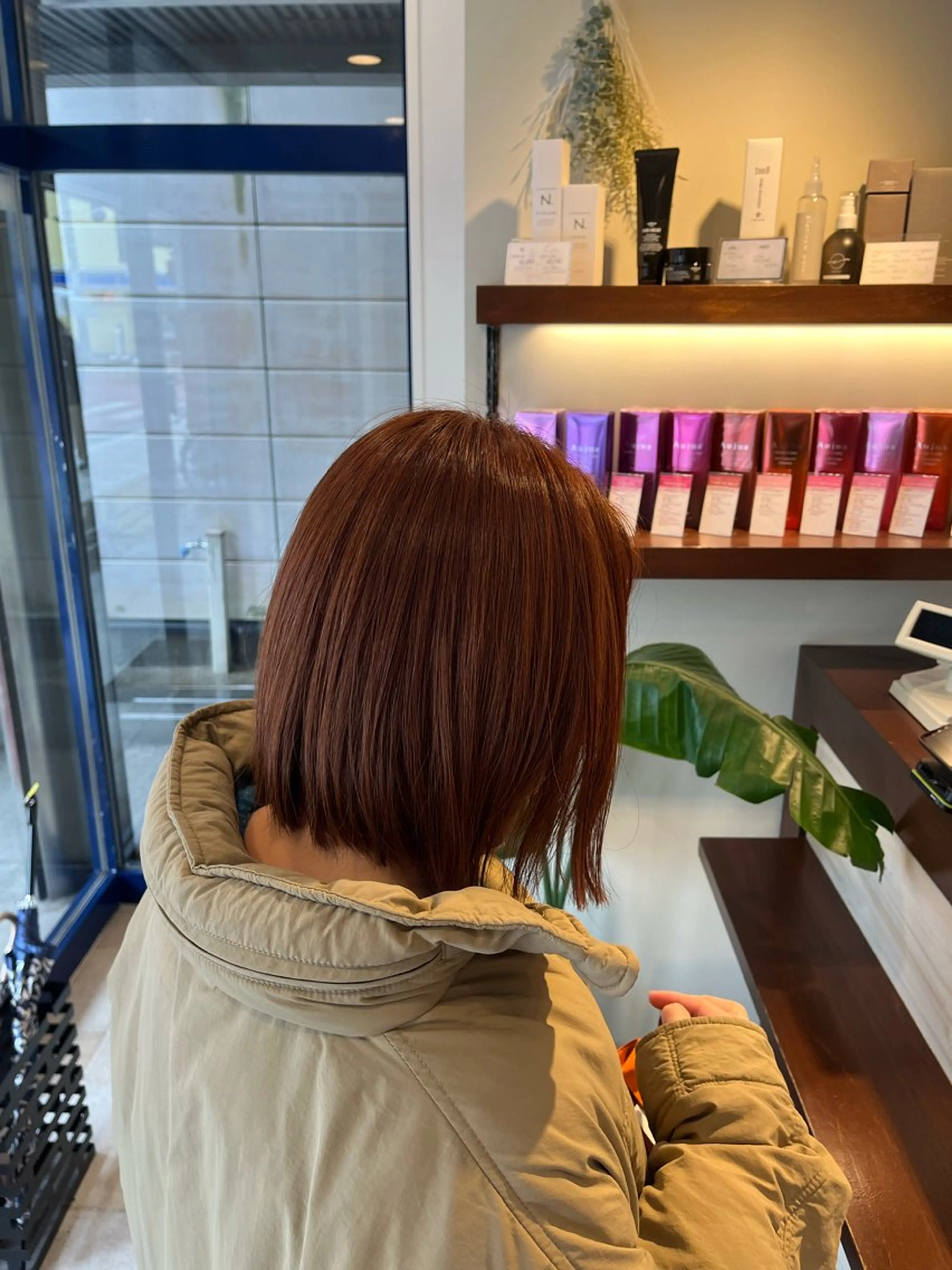 ミディアム カラー カット ヘアカラー 大人透明感艶カラー 寺田稜のヘアスタイル