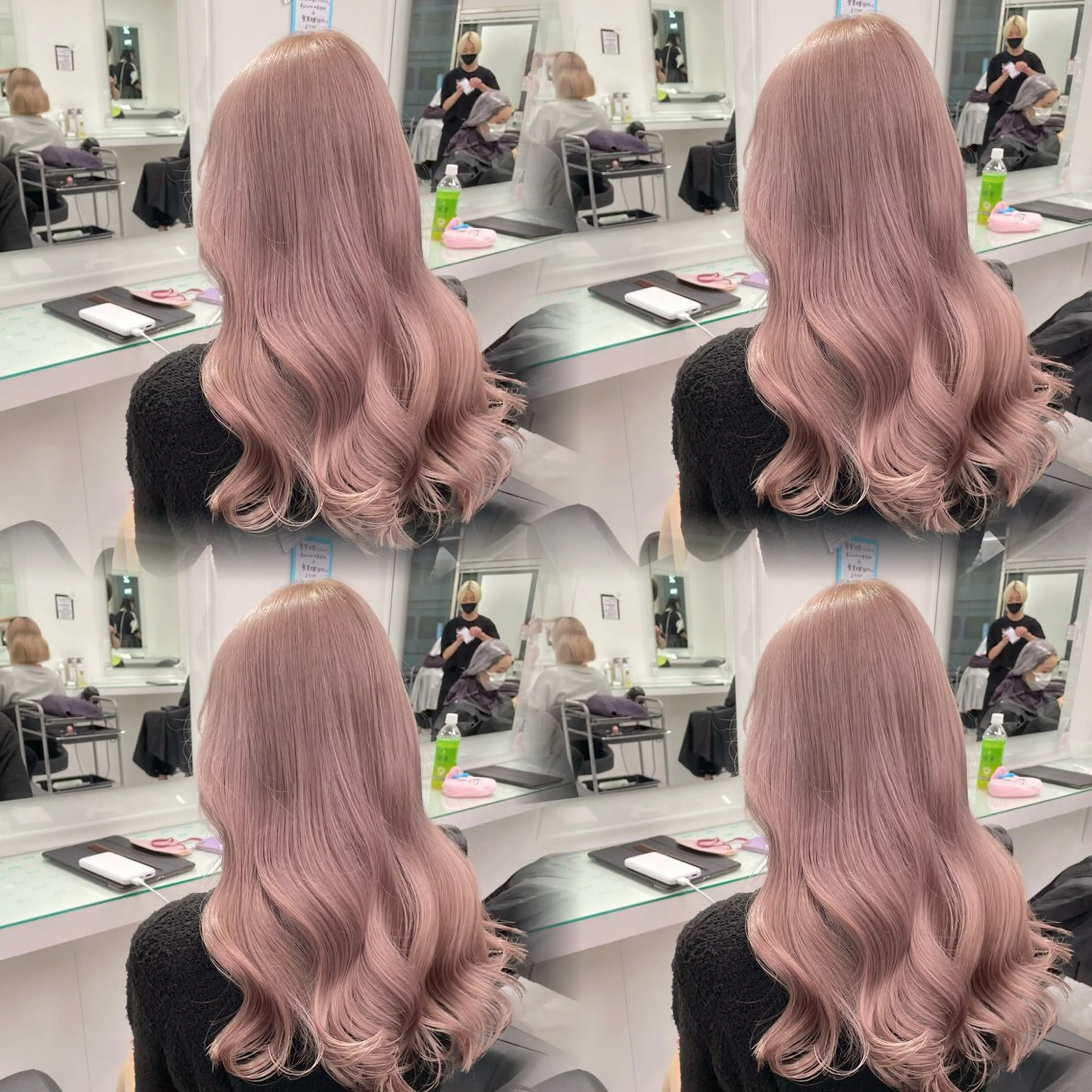 ロング カラー ヘアカラー ダメージレスハイ トーン💖kanonのヘアスタイル