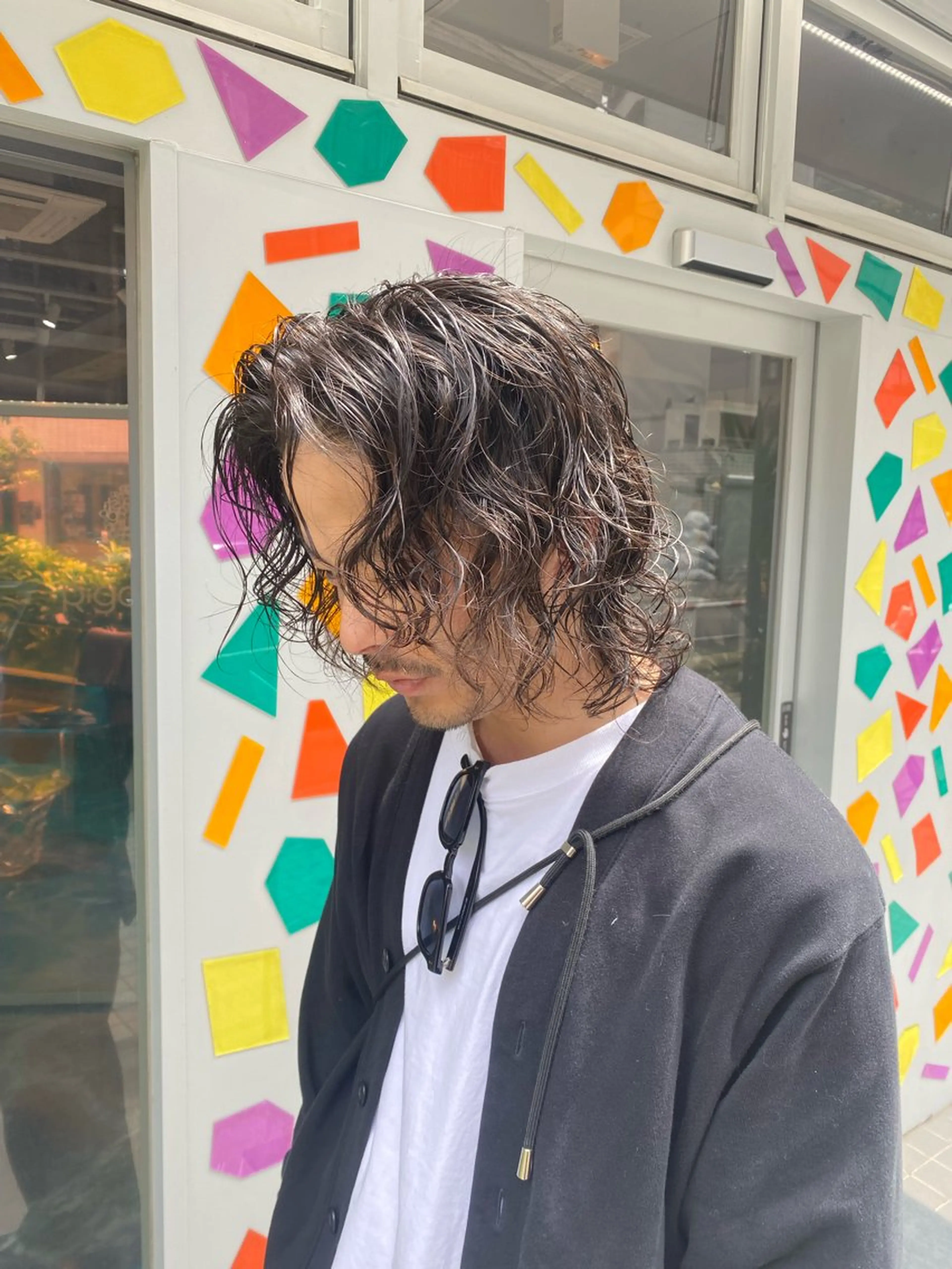 《🔥HAYATO指名限定🌴》カット＋ケアパーマ＋2Stepトリートメント＋マイクロバブル✂️の写真