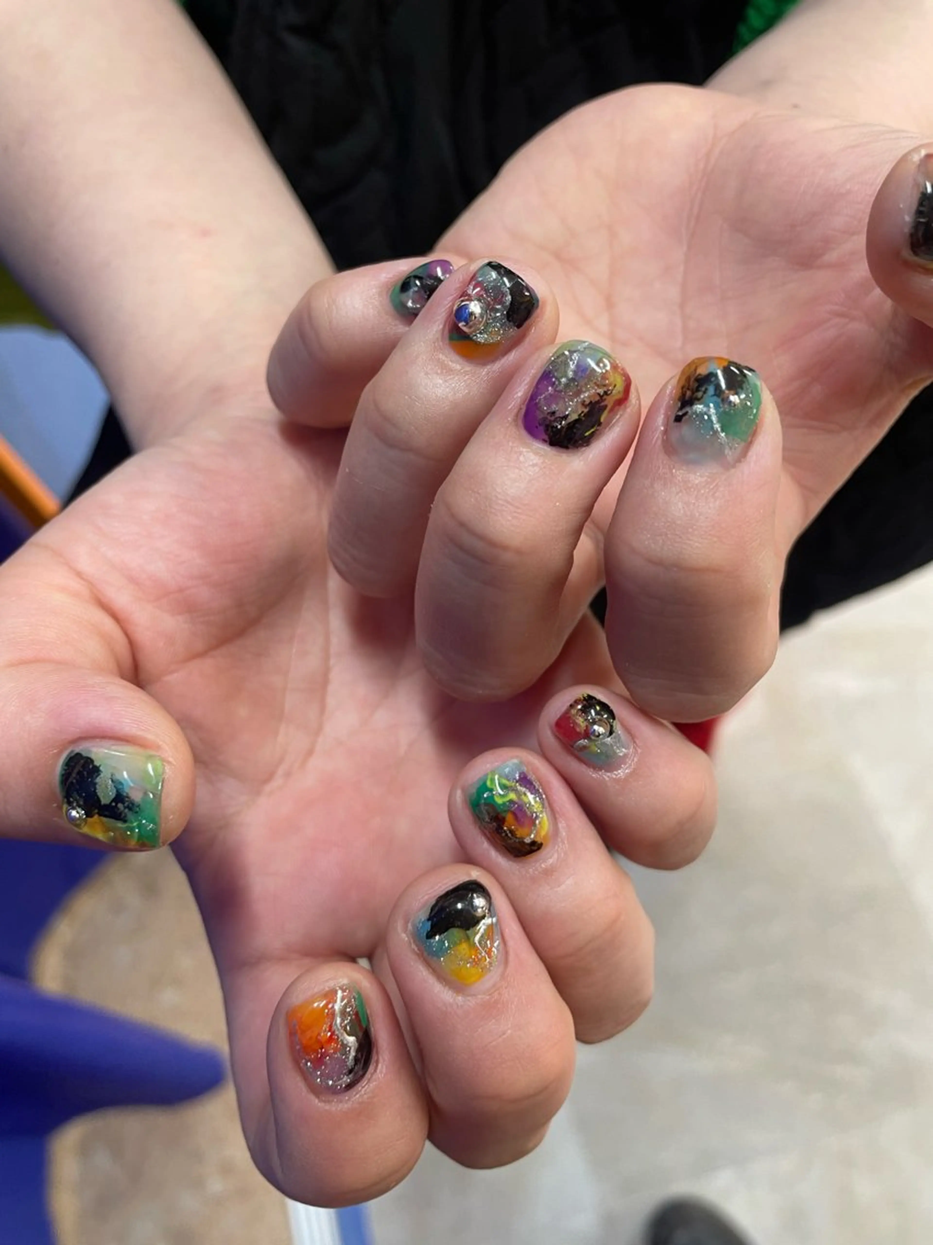 ネイル ハンドネイル ひめか🫁 推し概念・個性派のネイルデザイン