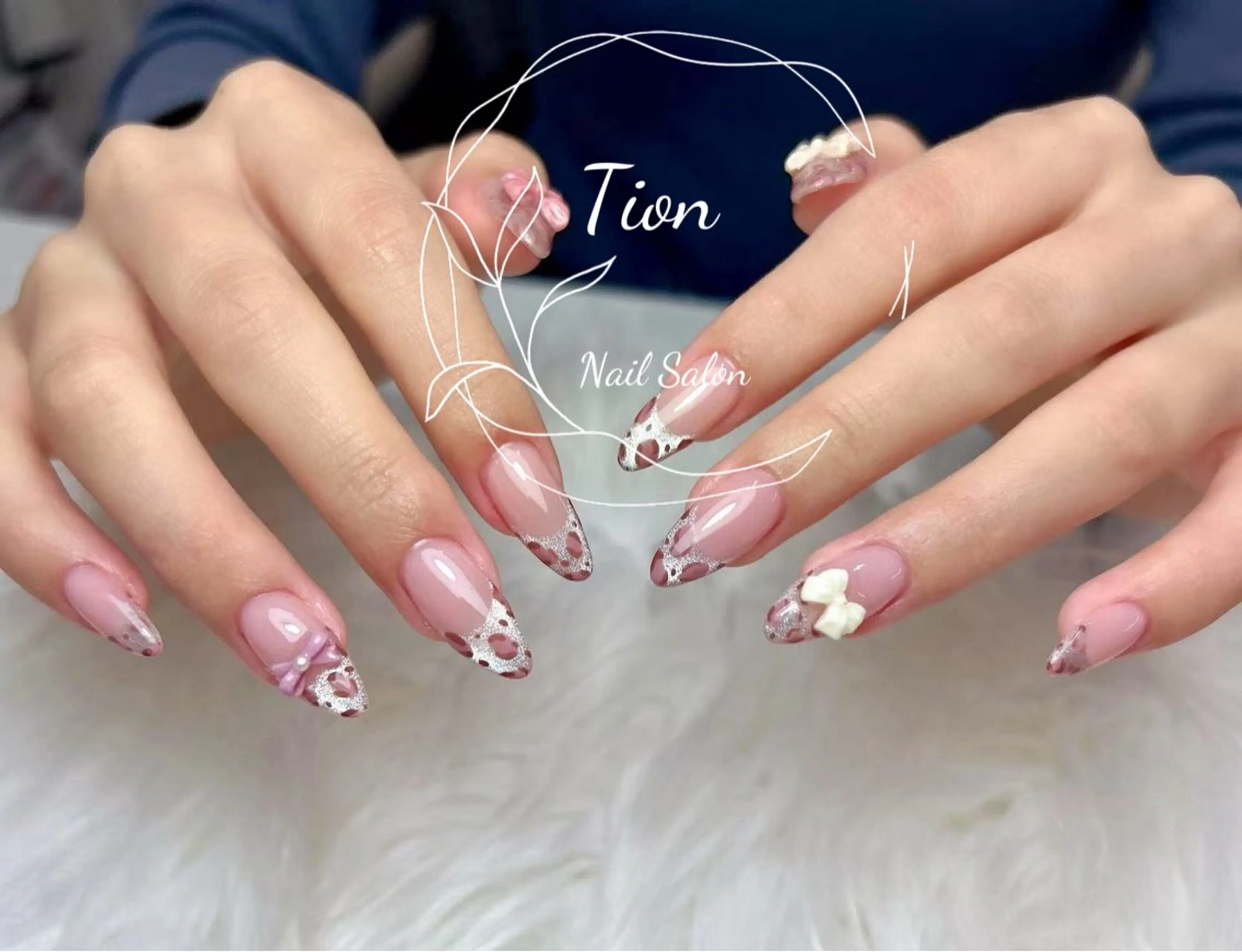 ネイル 長さ出し フットネイル ジェルネイル 韓国ネイル マグネットネイル Nailsalon Tion二子玉川店のネイルデザイン