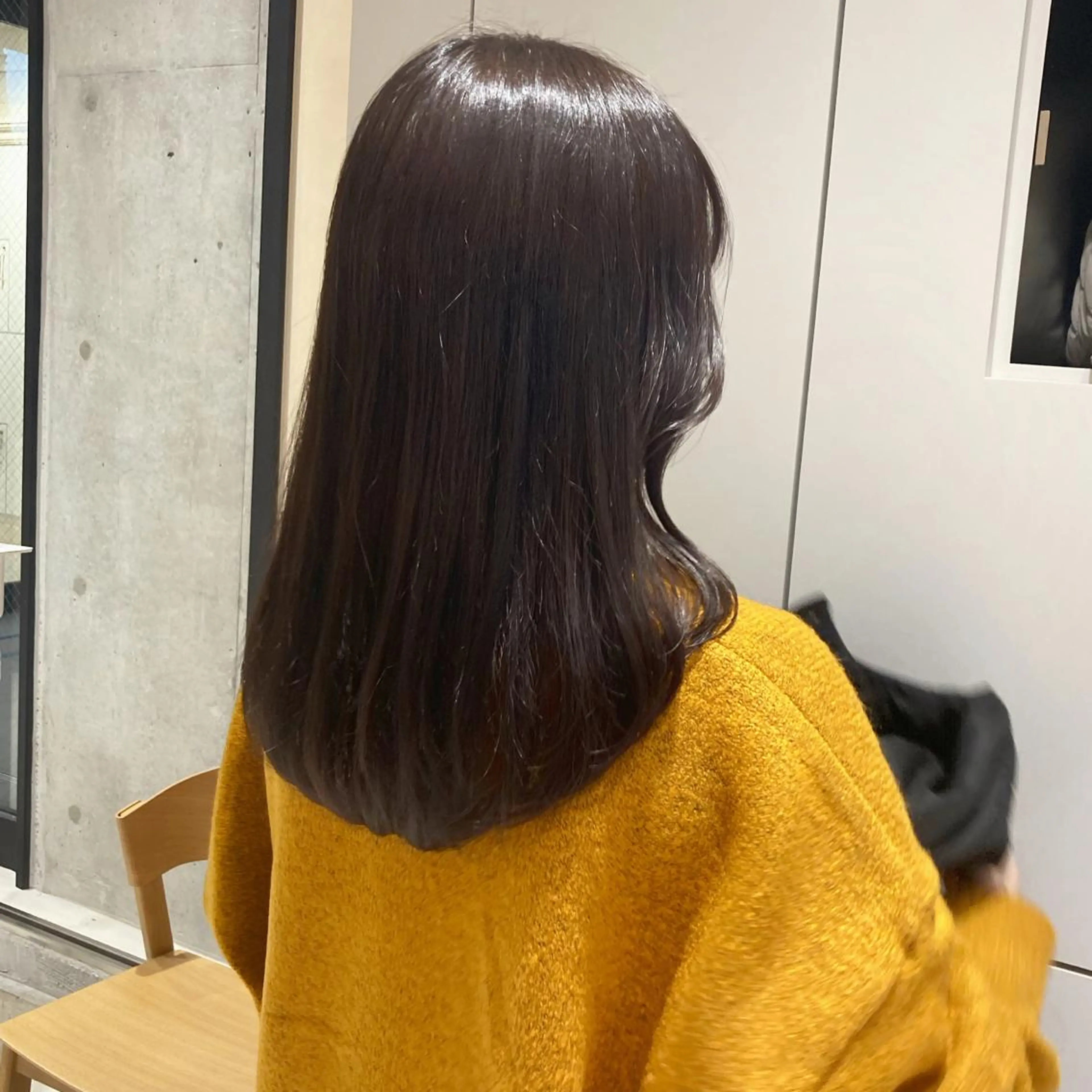 セミロング カラー 透明感カラー 髪質改善 トリートメント MURANAKA RYOのヘアスタイル