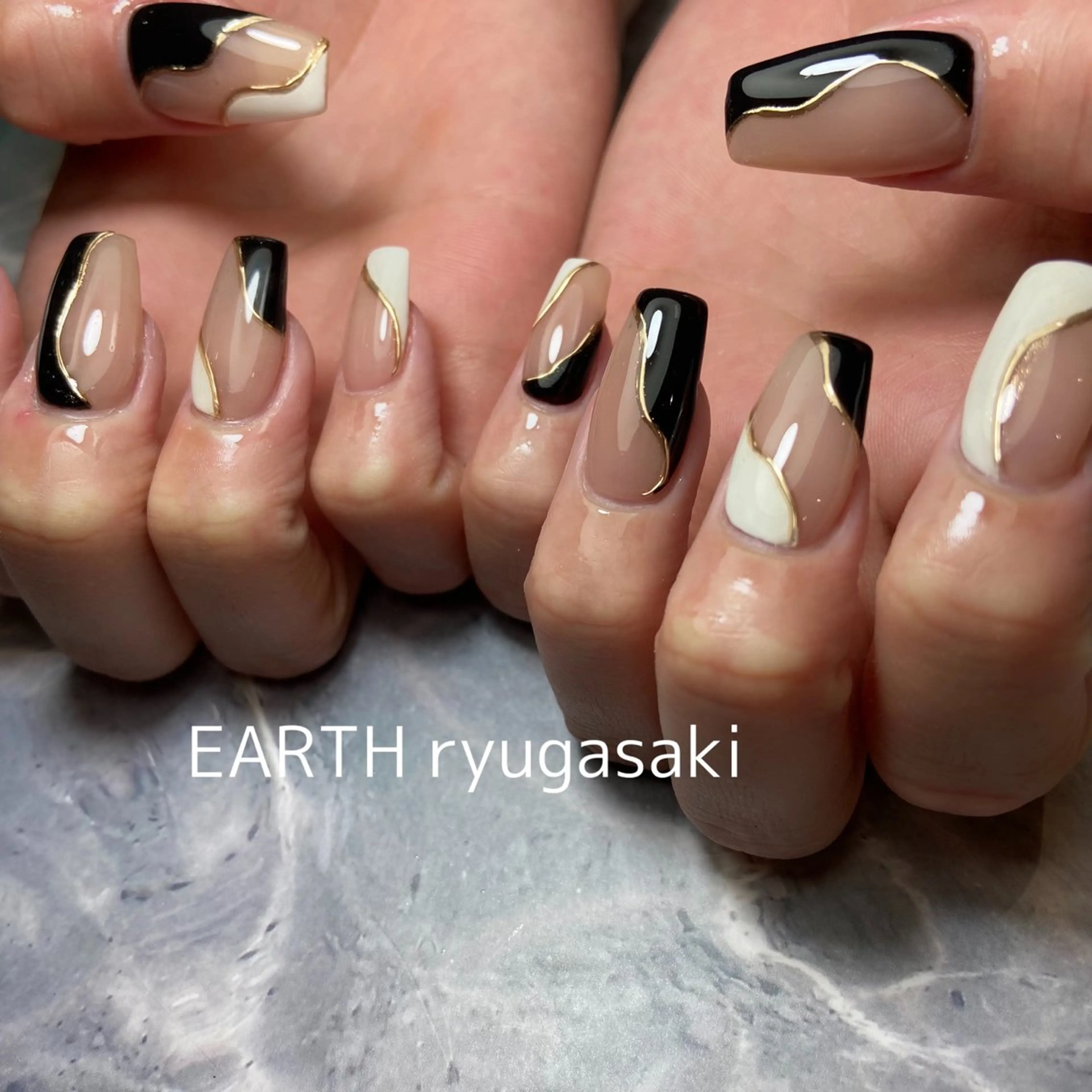 ネイル hair&make EARTH coiffure beaute 龍ケ崎店所属・tomita ayakaのネイルデザイン