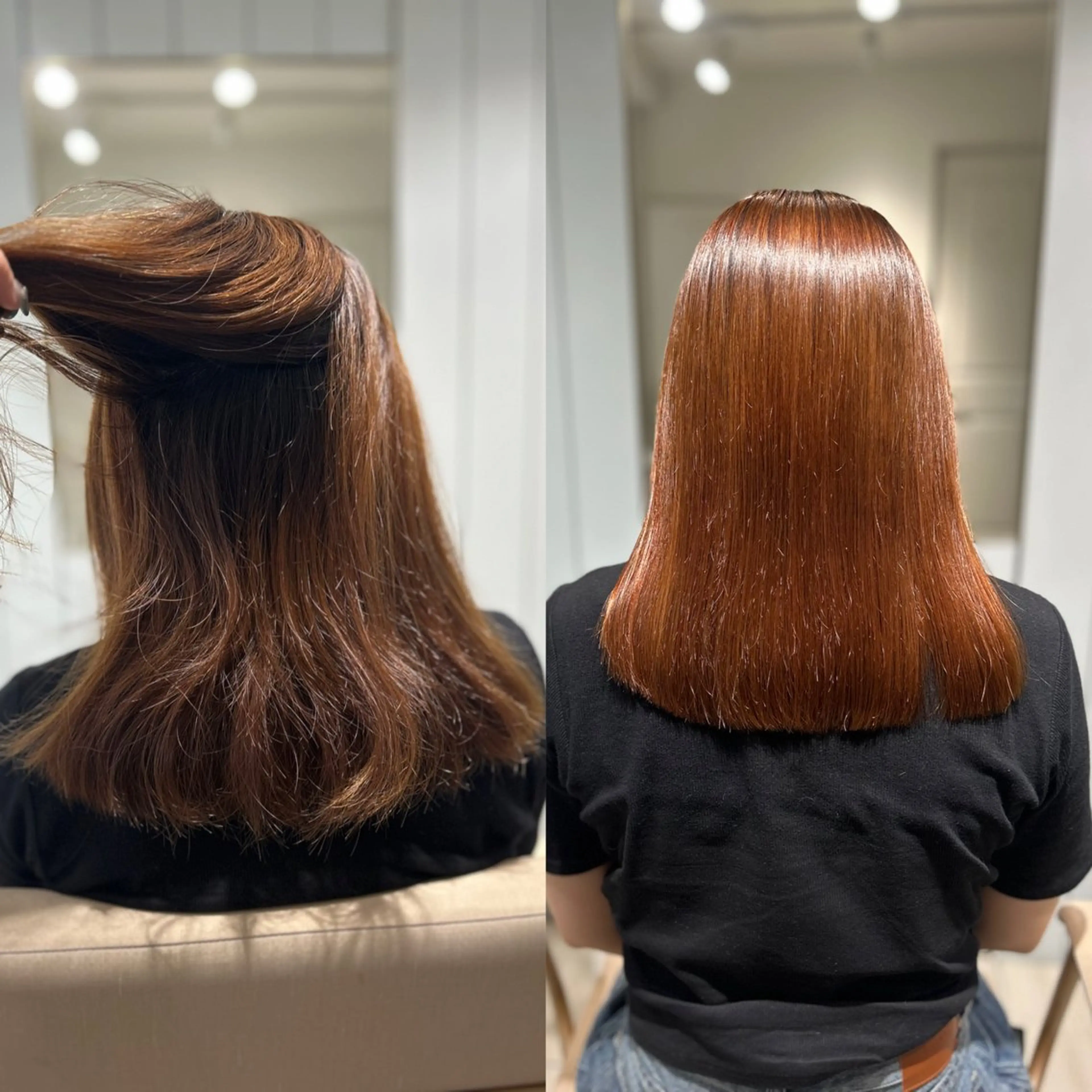 ミディアム 縮毛矯正 カット 縮毛矯正 ナカオ/美髪縮毛矯正 /レイヤー/メンズのヘアスタイル