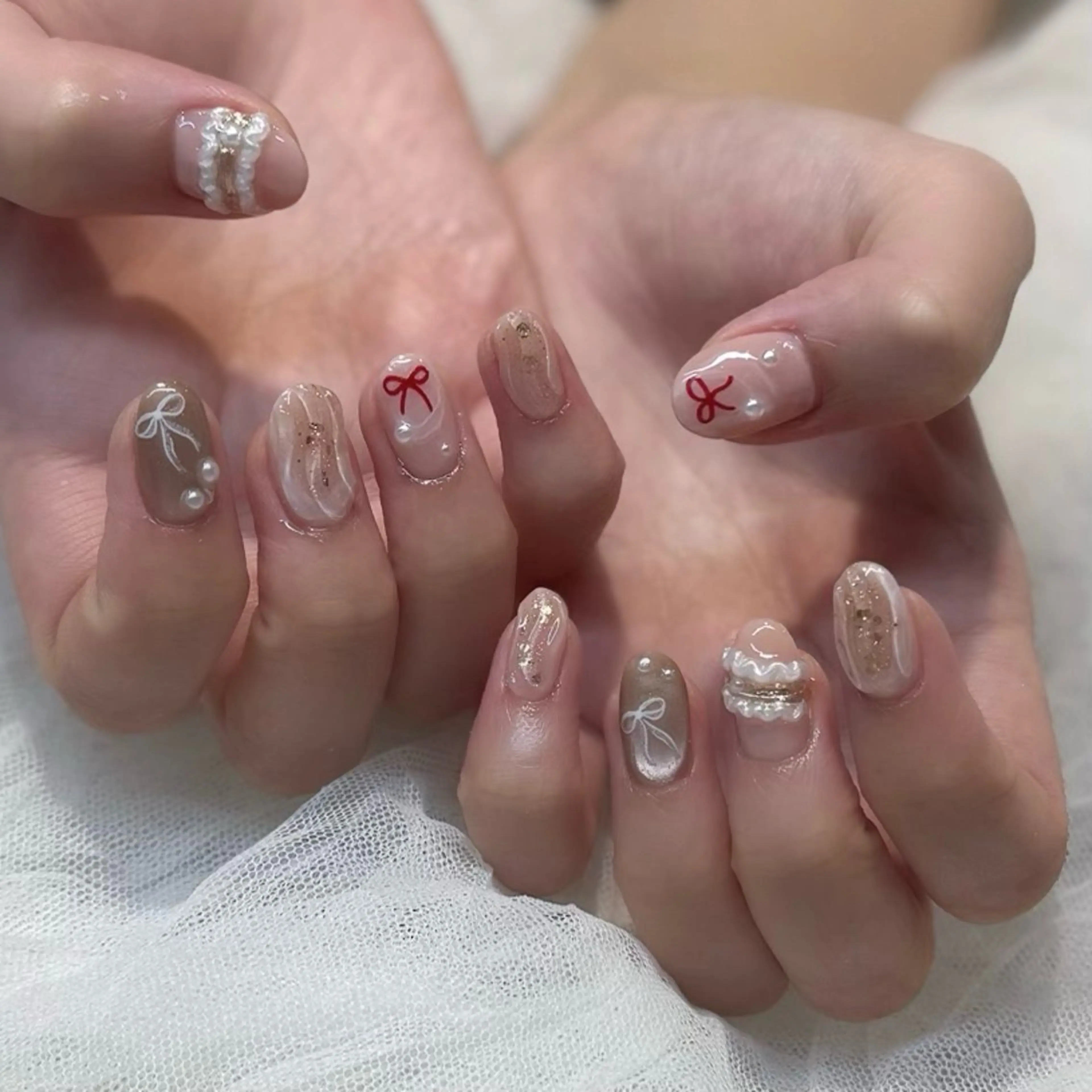 ネイル ハンドネイル 新井 ひなののネイルデザイン