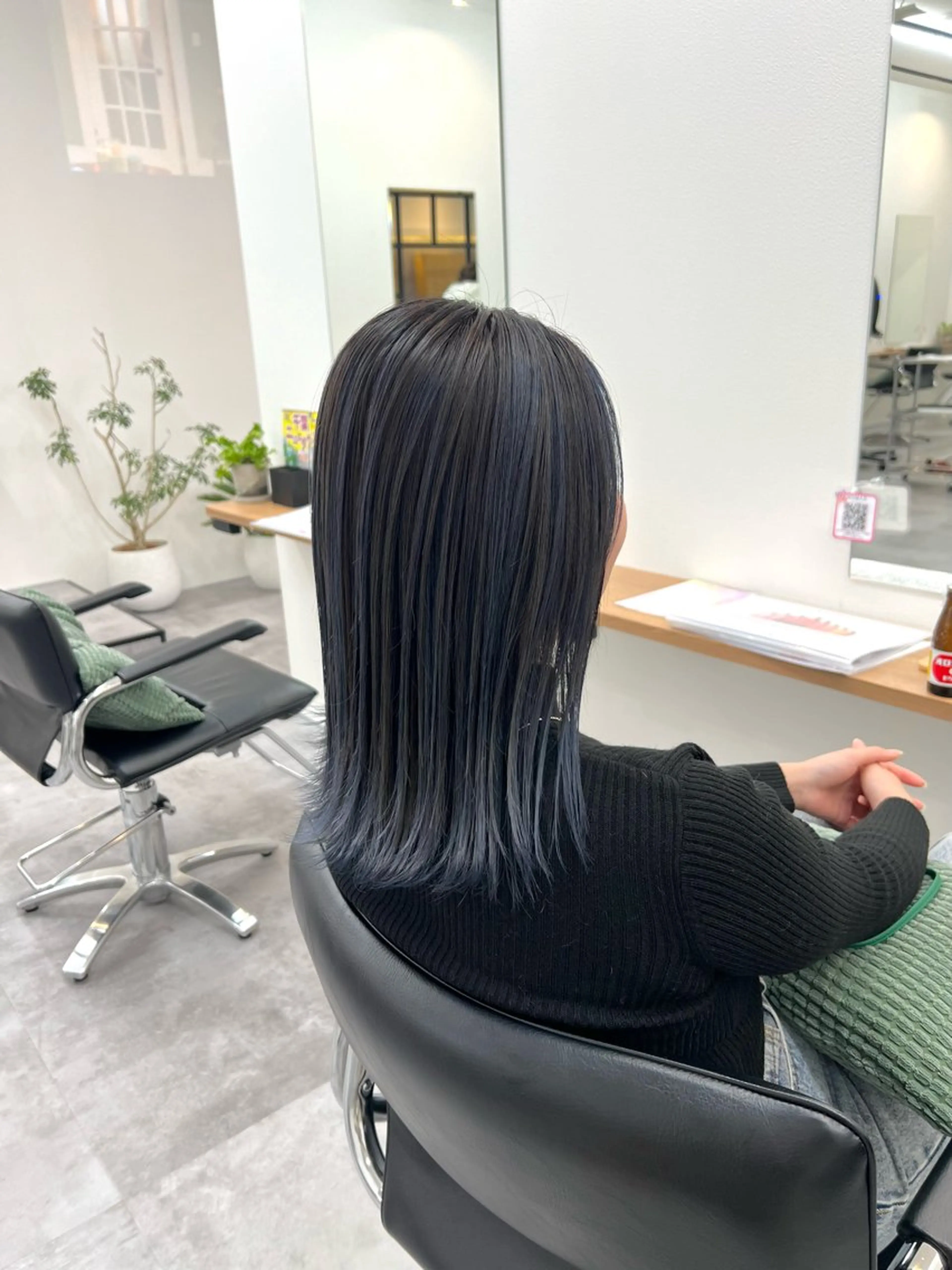 ミディアム カラー ネイビーカラー カット ヘアカラー ✨NOMAD印西✨ 黒川勇輝のヘアスタイル