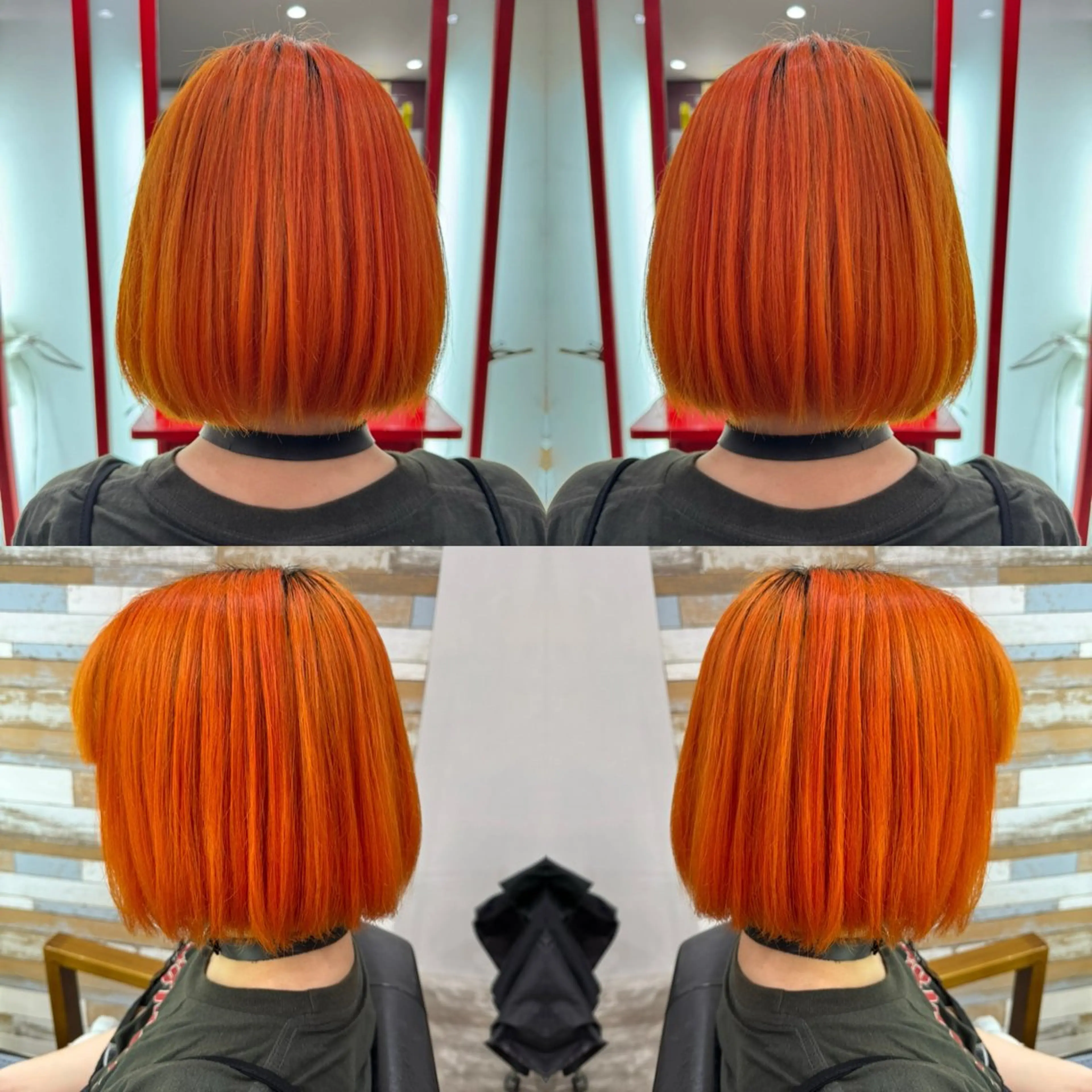 ミディアム カラー ヘアカラー トリートメント "PEPPU "所属・派手髪、ハイトーン ショートヘアShinのヘアスタイル