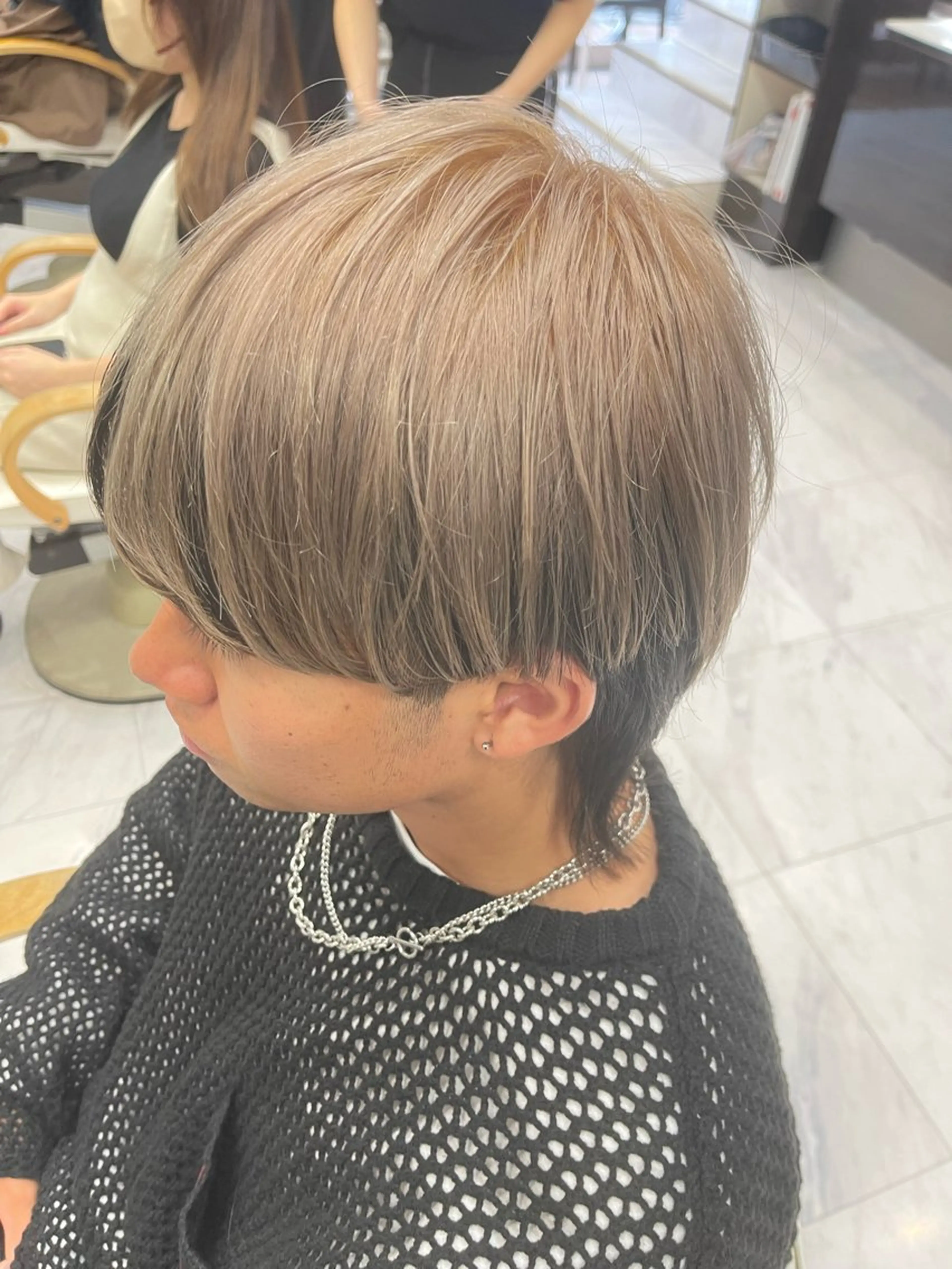 ショート カラー キッズ ヘアカラー トリートメント ❄️メンズカット 落合諒❄️のヘアスタイル