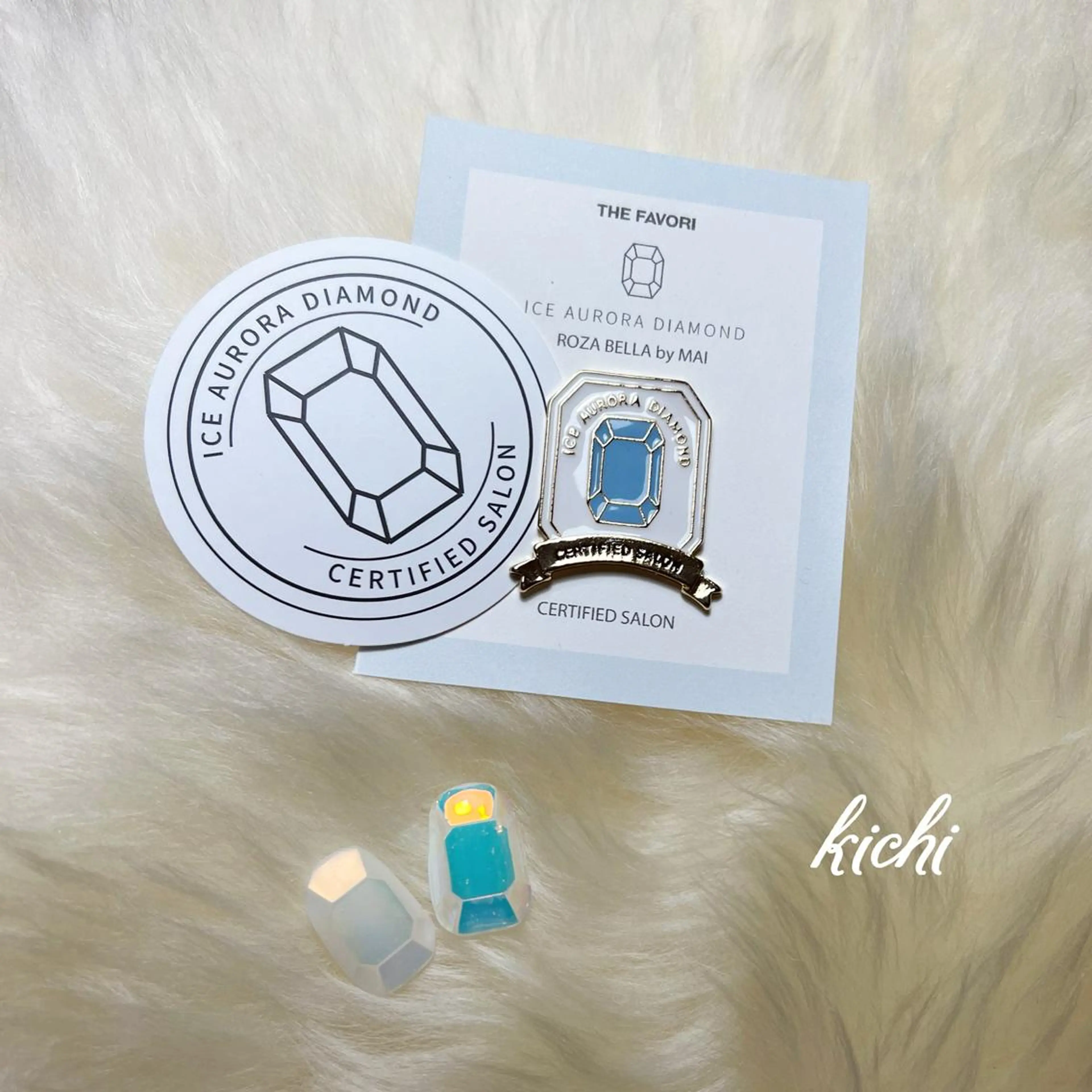 ネイル オーロラネイル kichi･:* みじゅのネイルデザイン