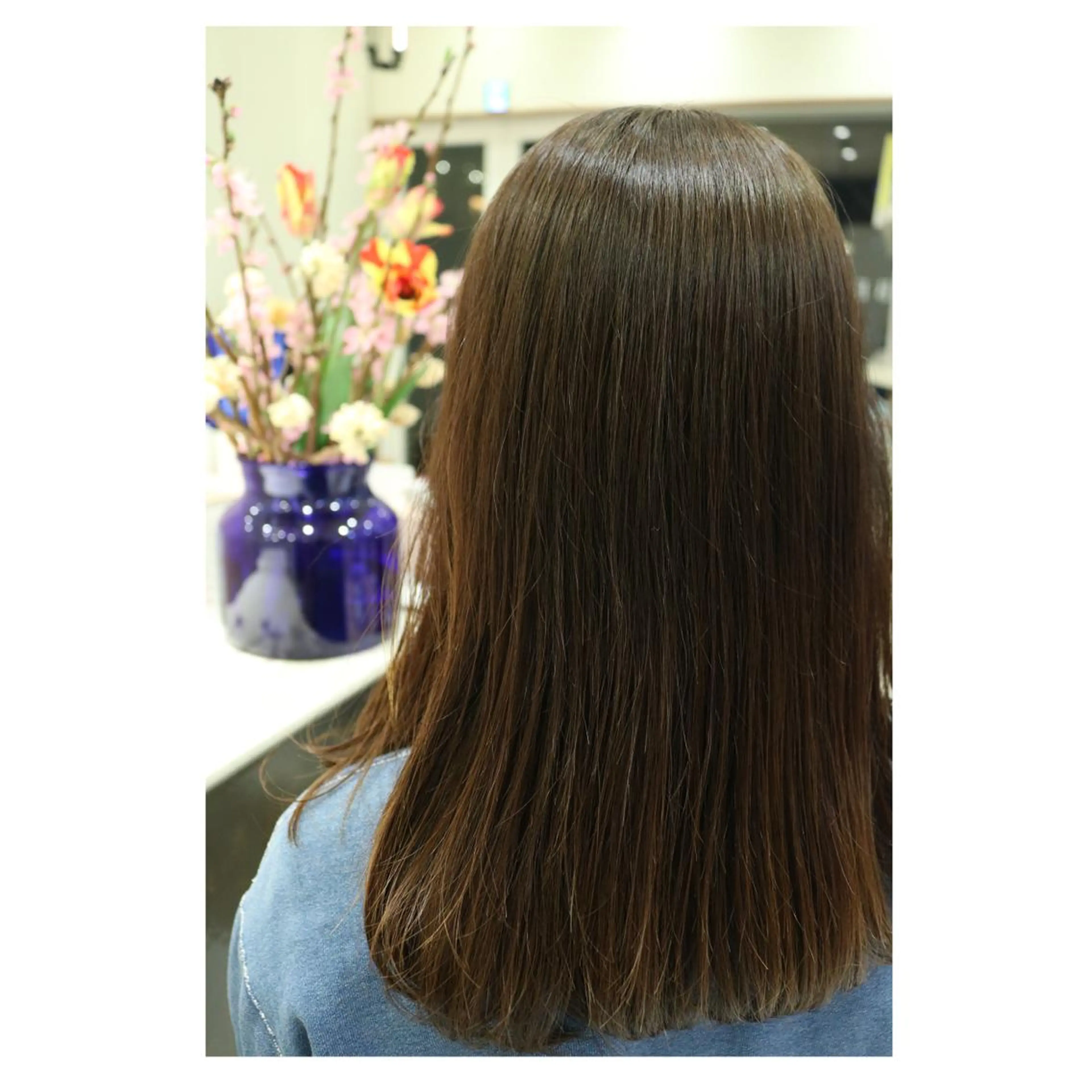 セミロング カラー ショートカット／ 明千のヘアスタイル