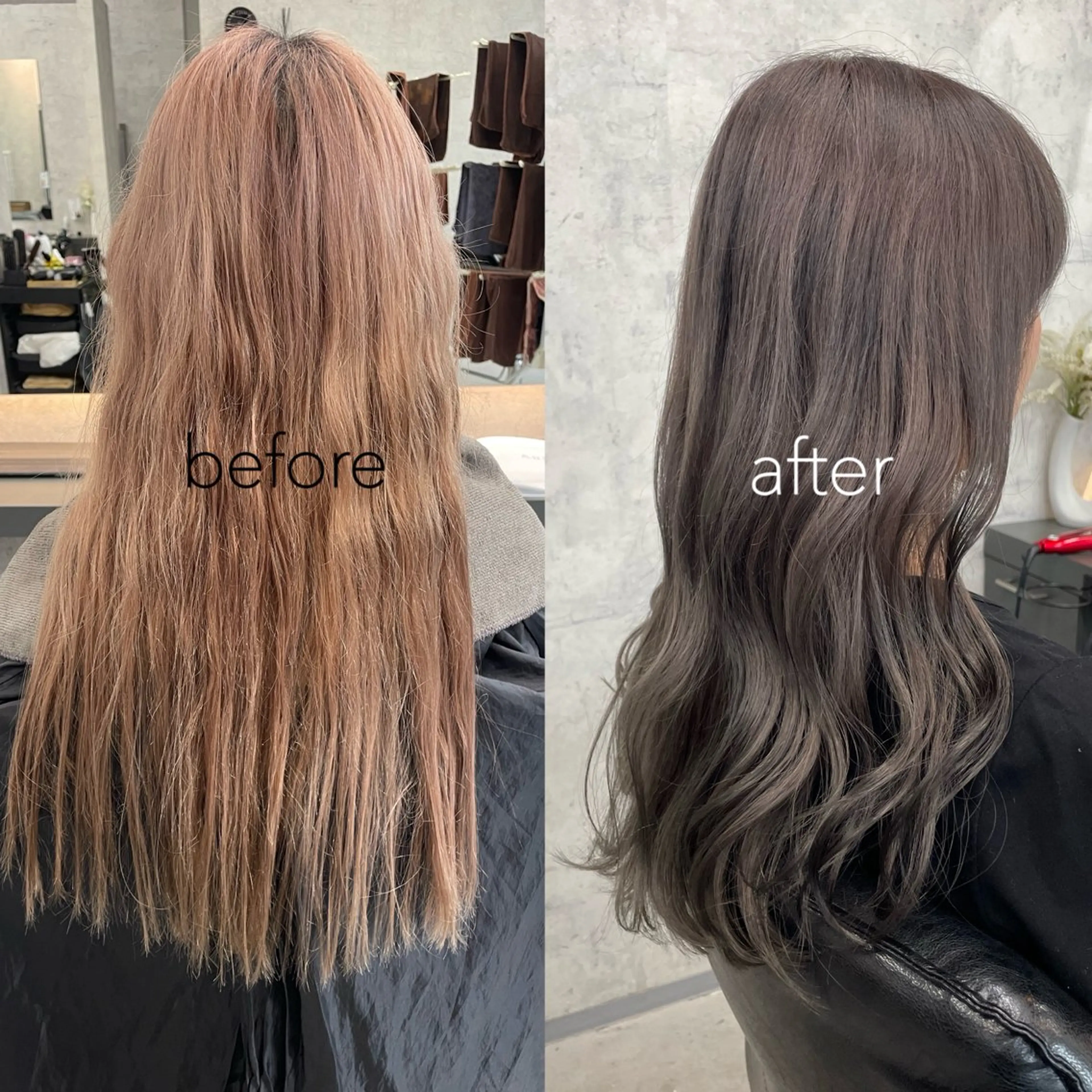 セミロング カラー カット ヘアカラー トリートメント レイヤー×顔周 り×髪質改善/MIUのヘアスタイル