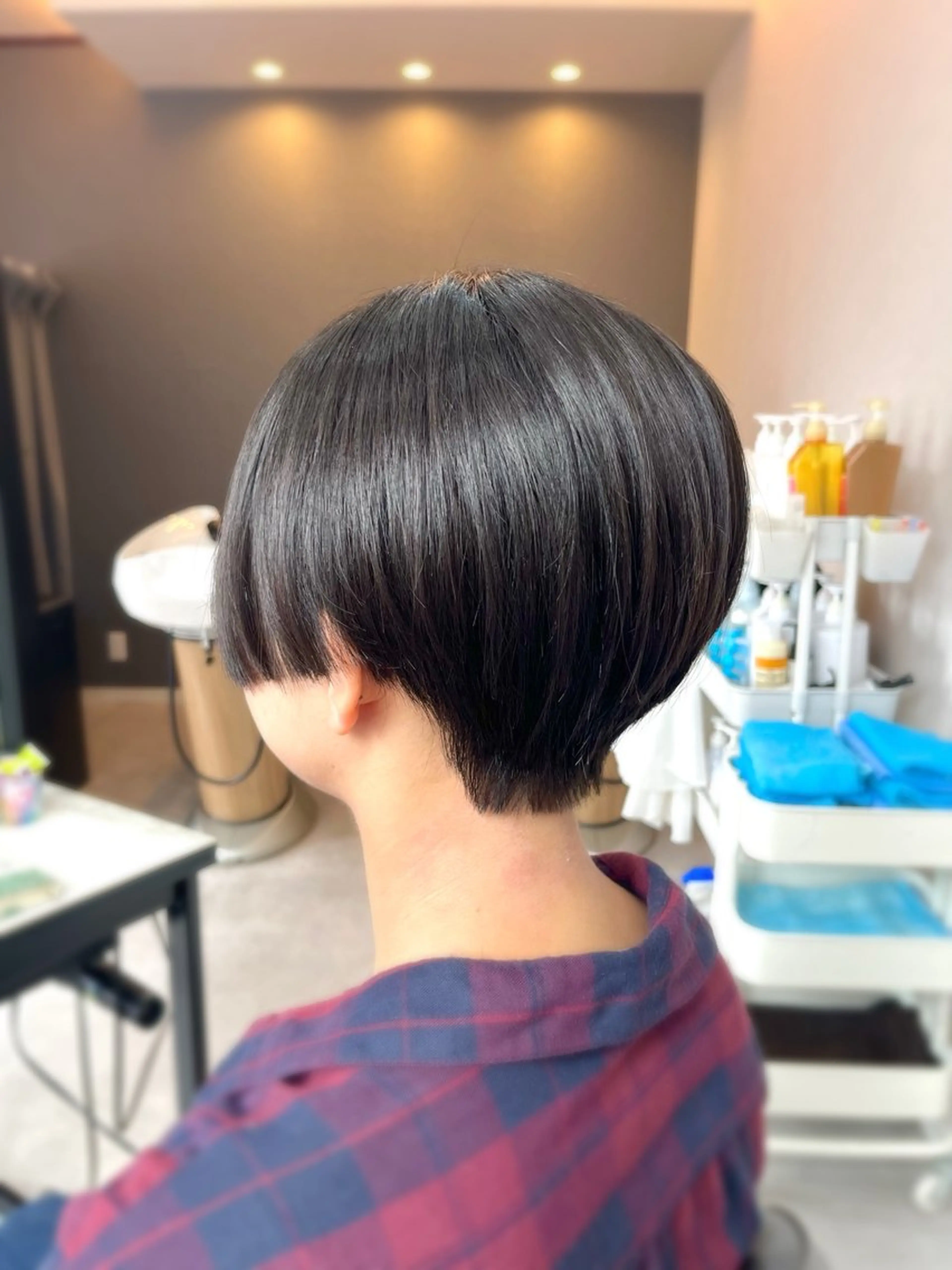 ショート ハンサムショート ショートヘア 縮毛矯正 カット 縮毛矯正 トリートメント 森山 雄太のヘアスタイル