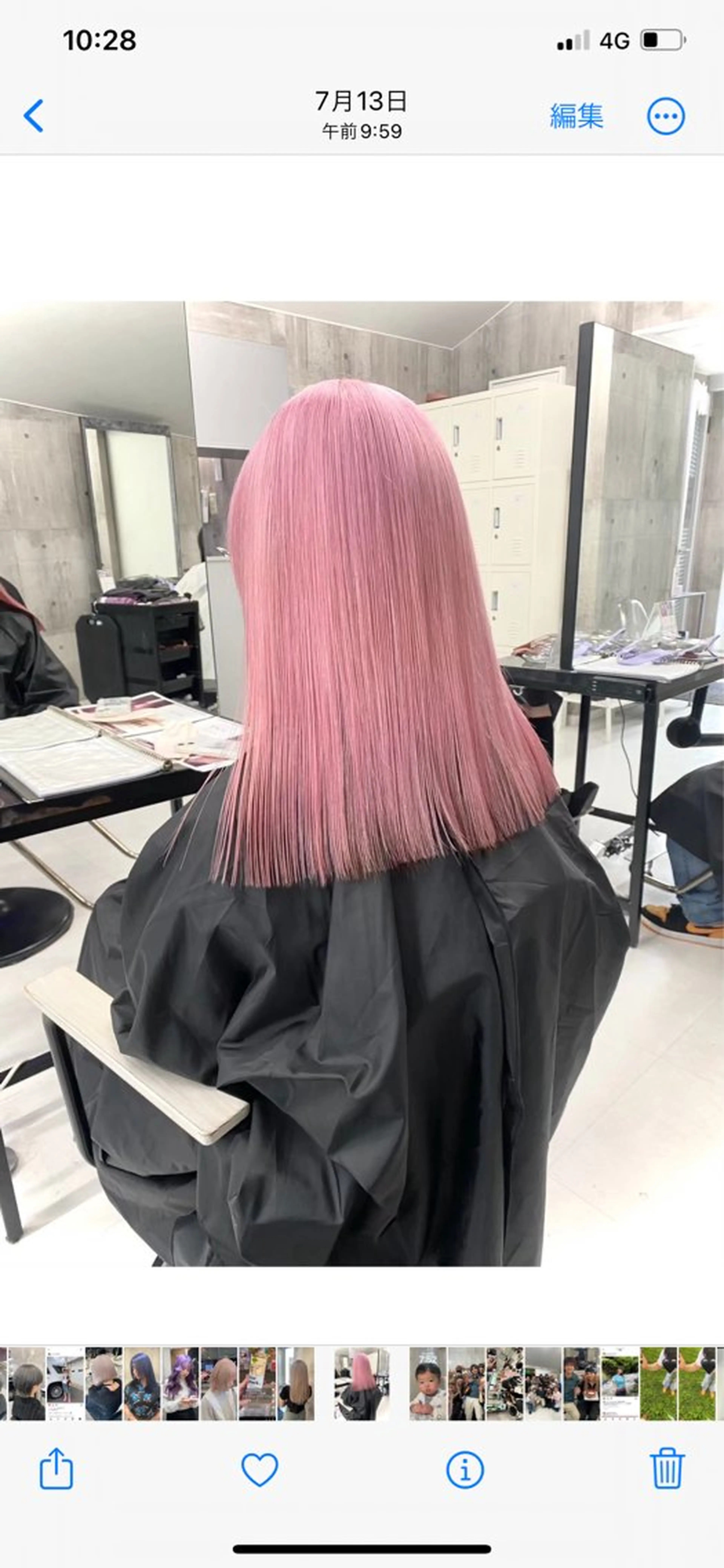 セミロング カラー ヘアアレンジ メンズ ヘアカラー のん🎀ハイトーン/ レイヤーカット🐳のヘアスタイル