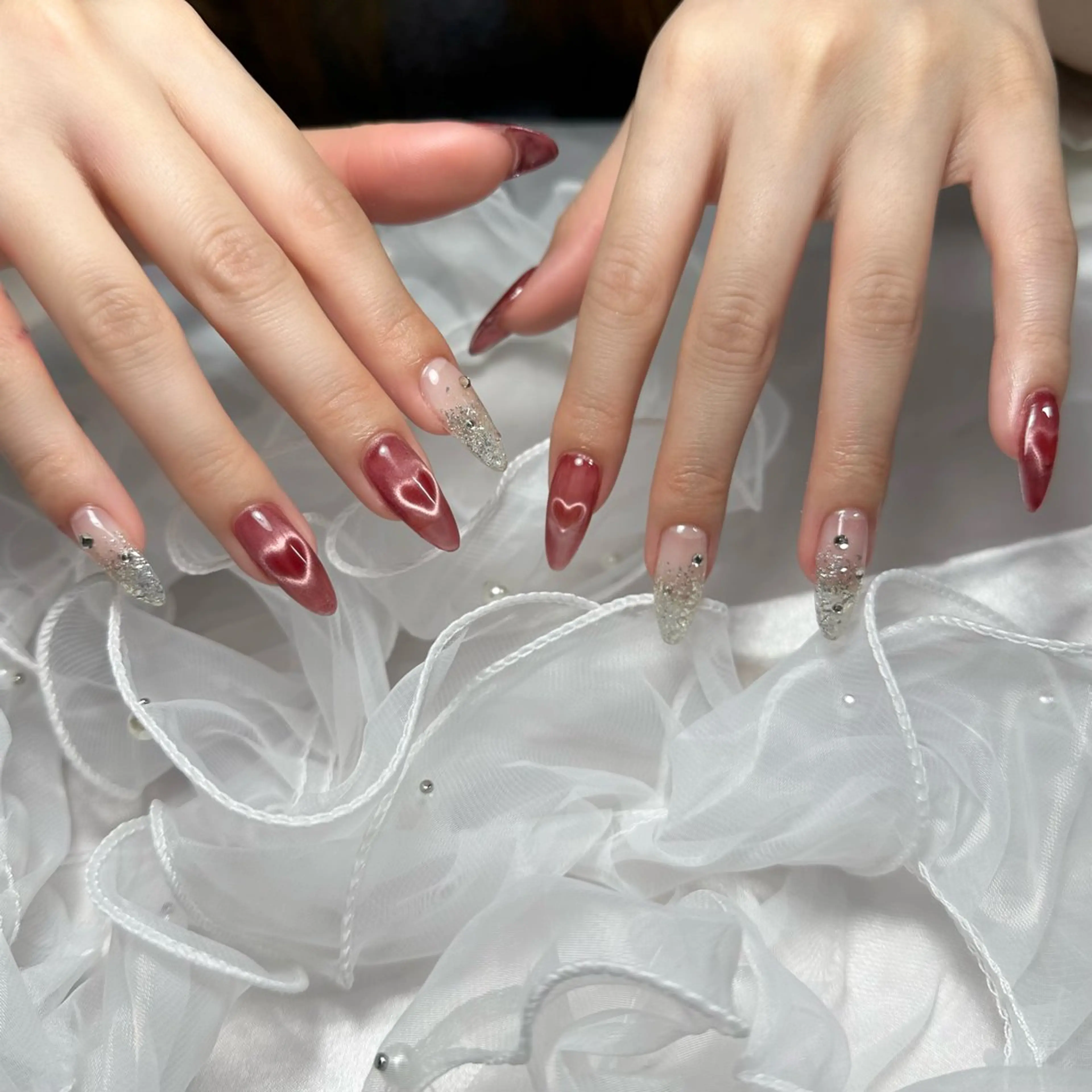 ネイル ハート ハンドネイル ラルゴ所属・Largo ラルゴのネイルデザイン