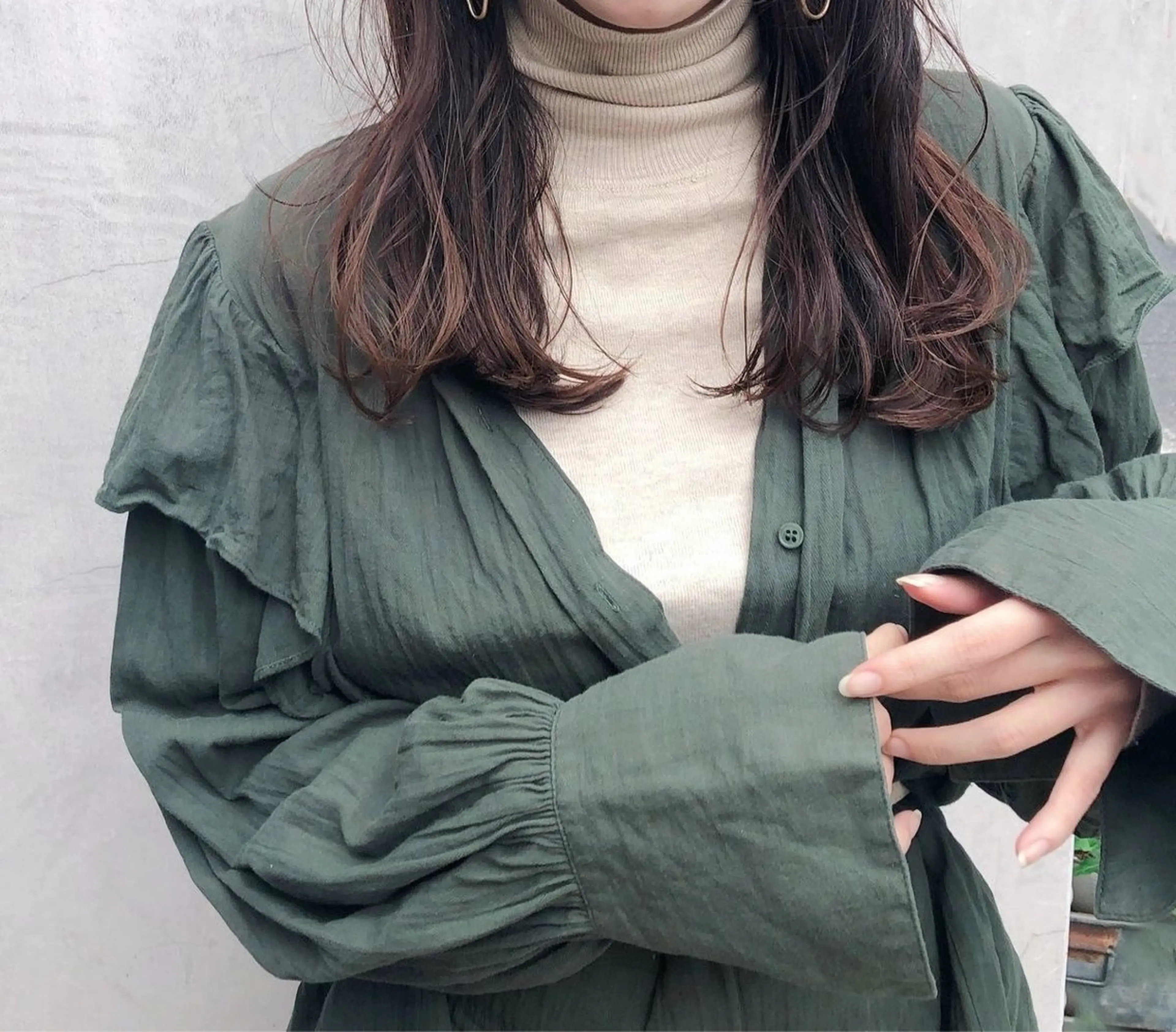 セミロング hoNua. 栄/透明感カラーのヘアスタイル